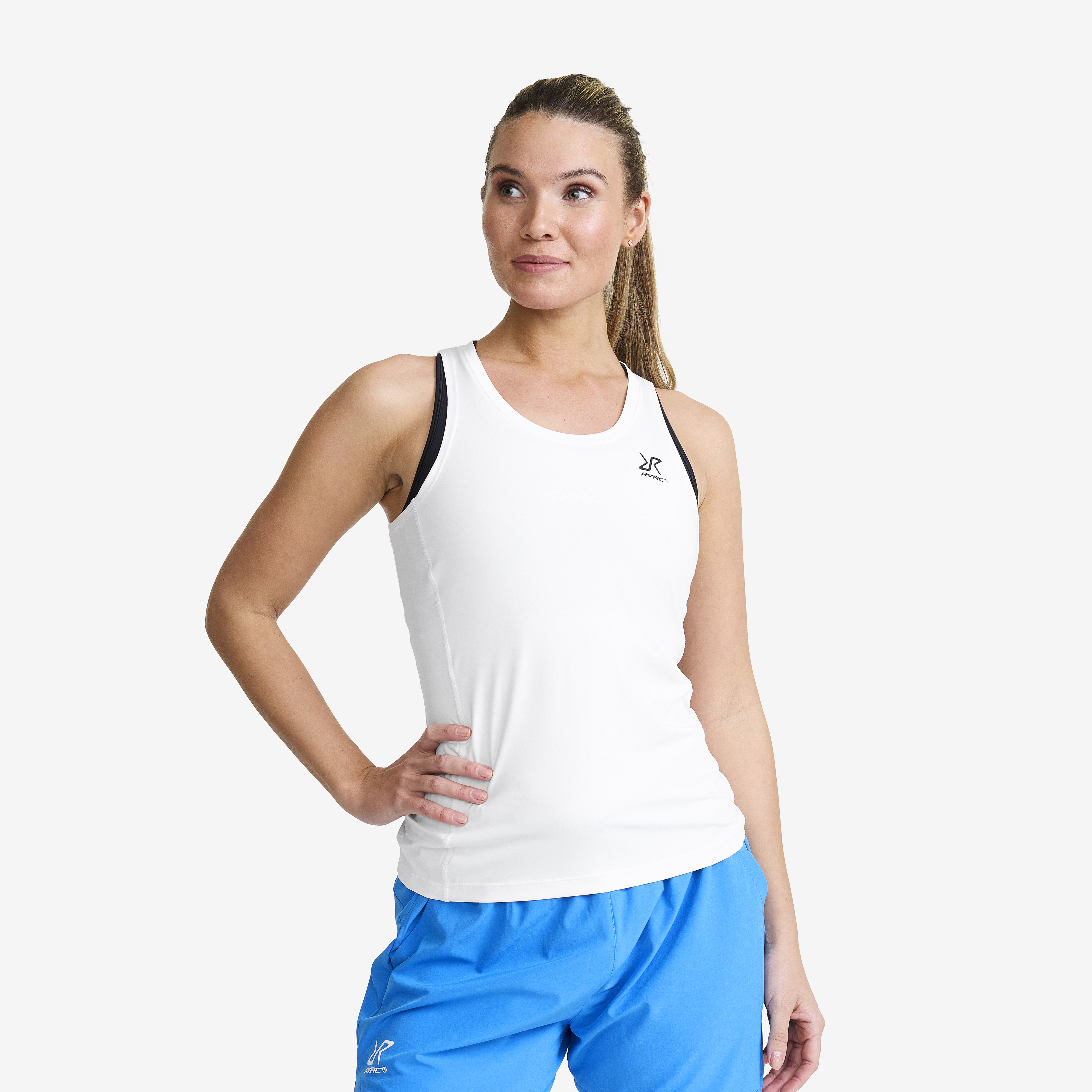 Stride Active Tank Top Dame White