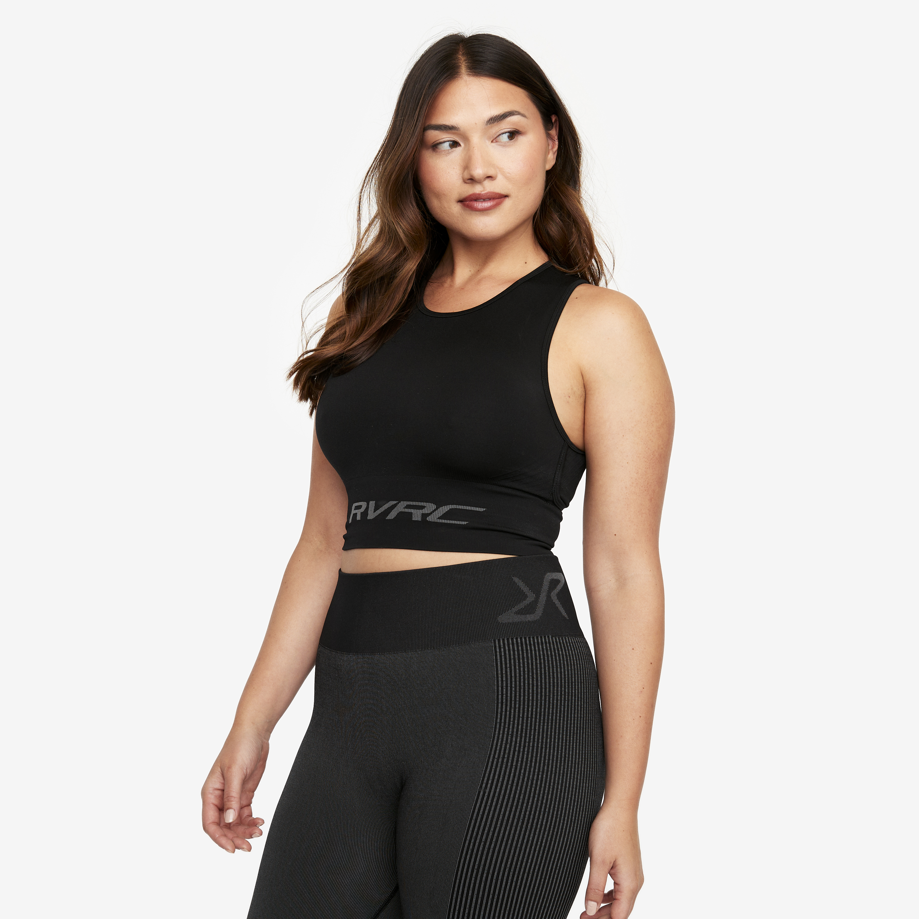 Descent Seamless Top Black Mujeres