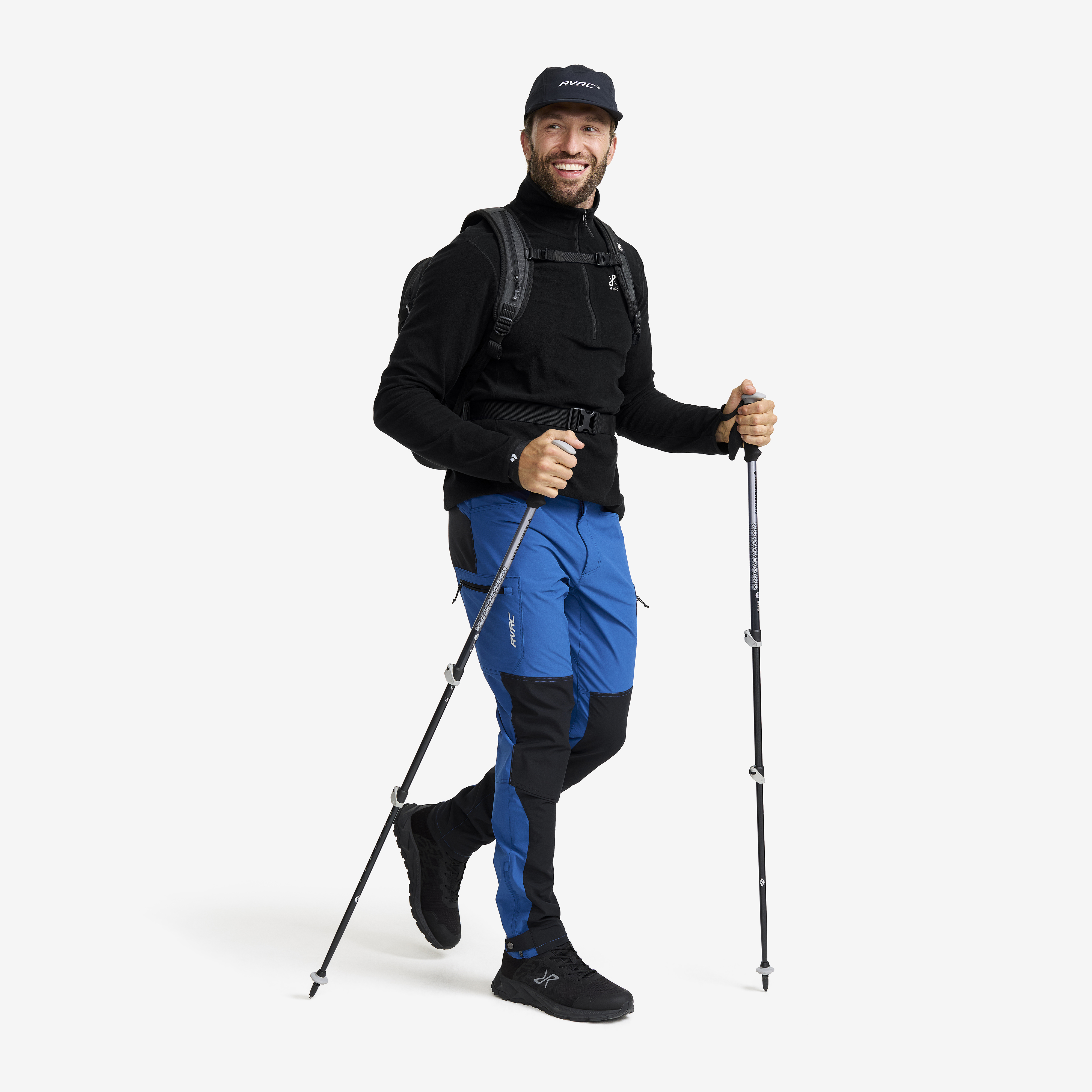 Surmount Pro Hiking Stretch Pants Men True Blue/Black | RevolutionRace