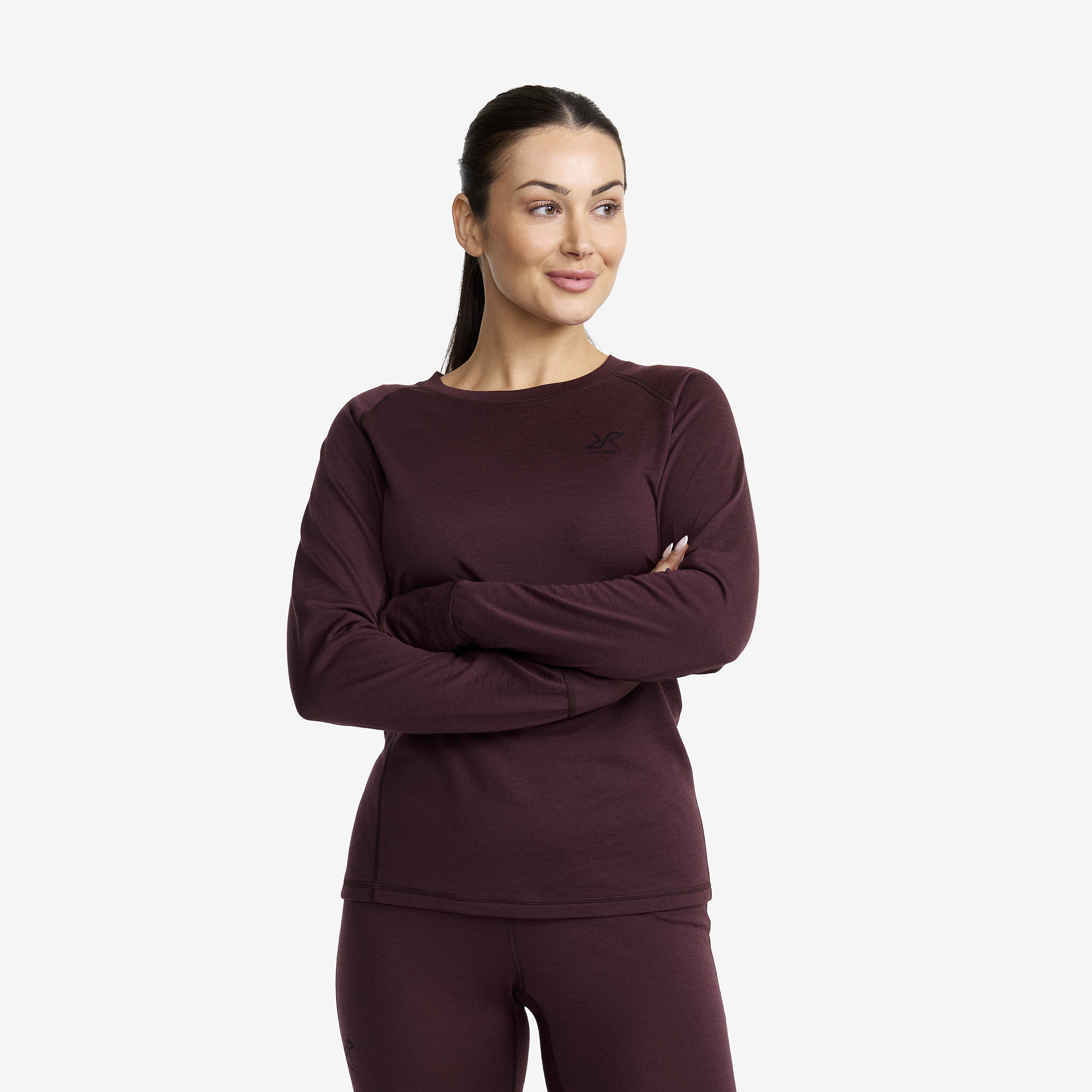 Route Merino Light Base Layer Top Dam Winetasting, :2XL