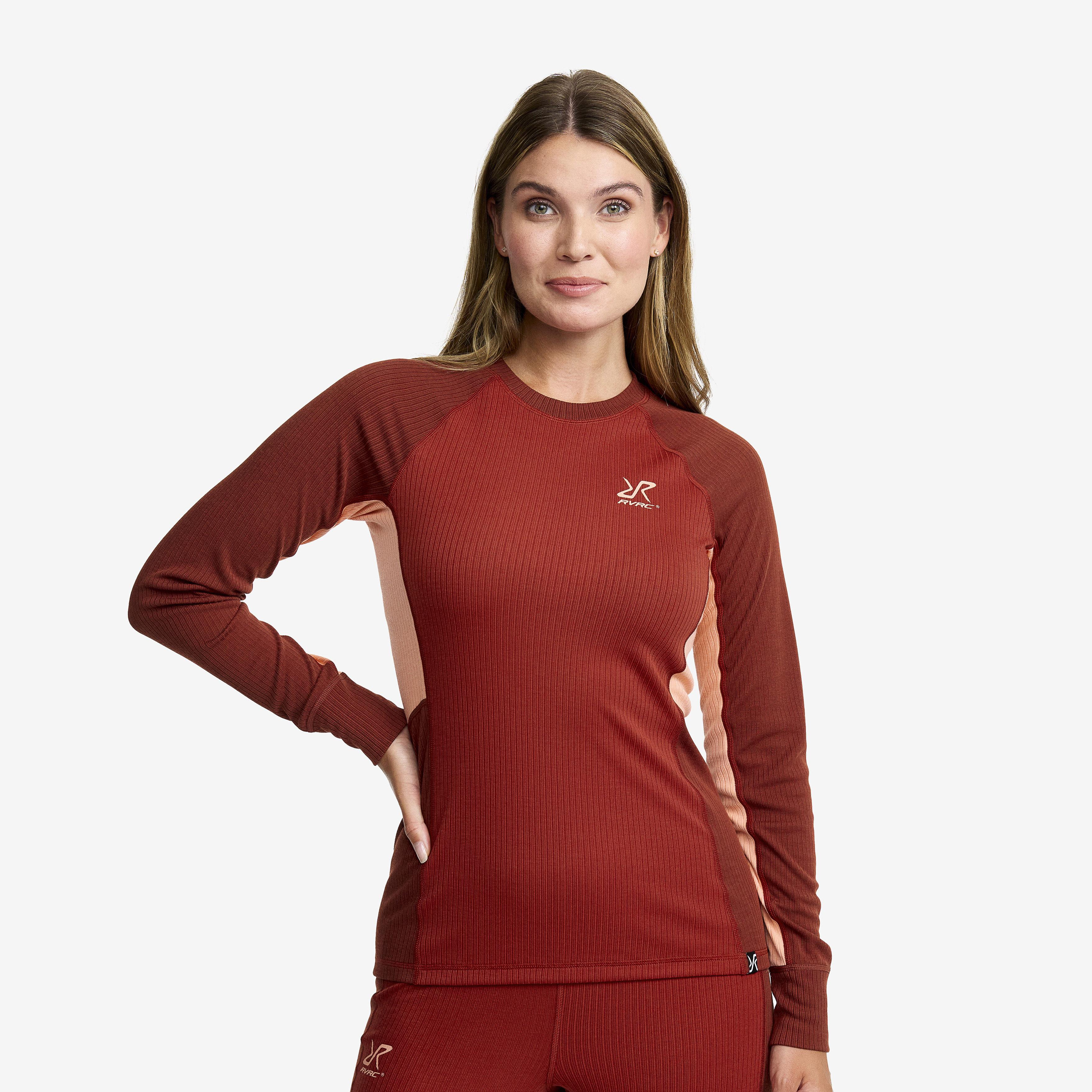 Movement Ls Top Bossa Nova/Fired Brick Femme