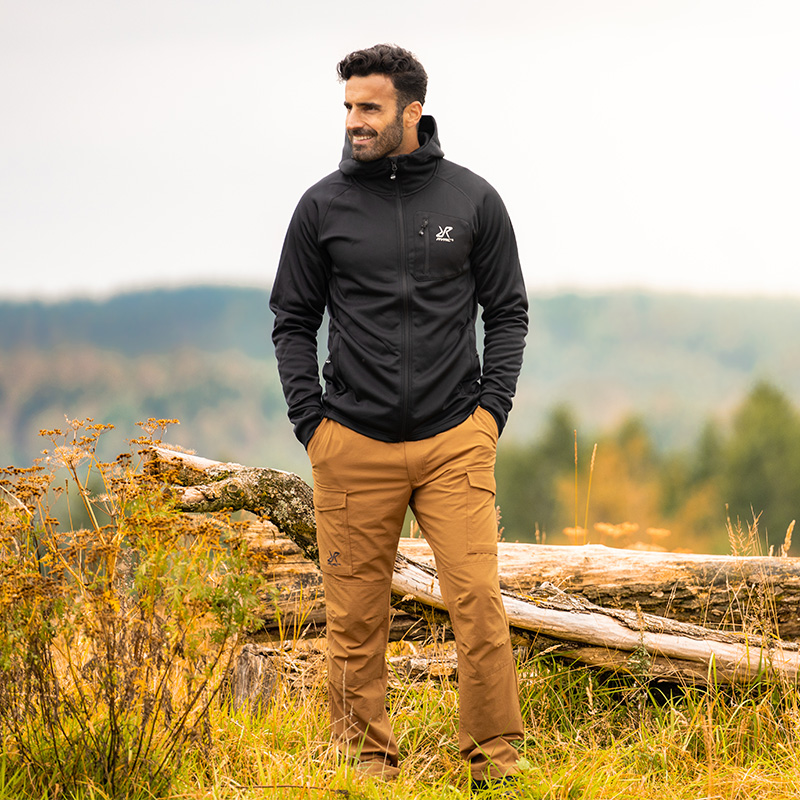 RevolutionRace Herren Fleece Hoodie - Leichter Outdoor-Pullover Mit Kapuze