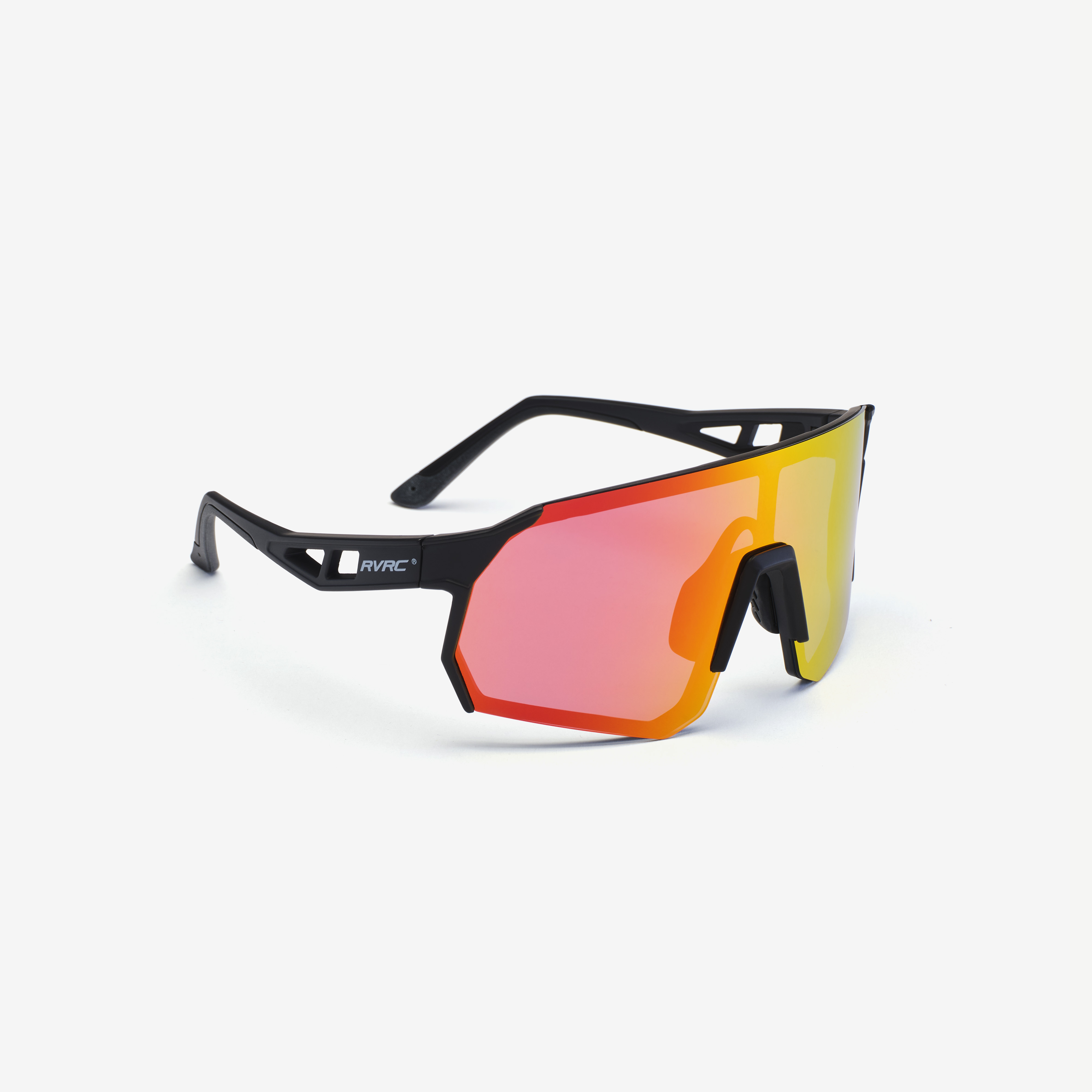 Castor Polarized Sports Sunglasses Black/Red Gold