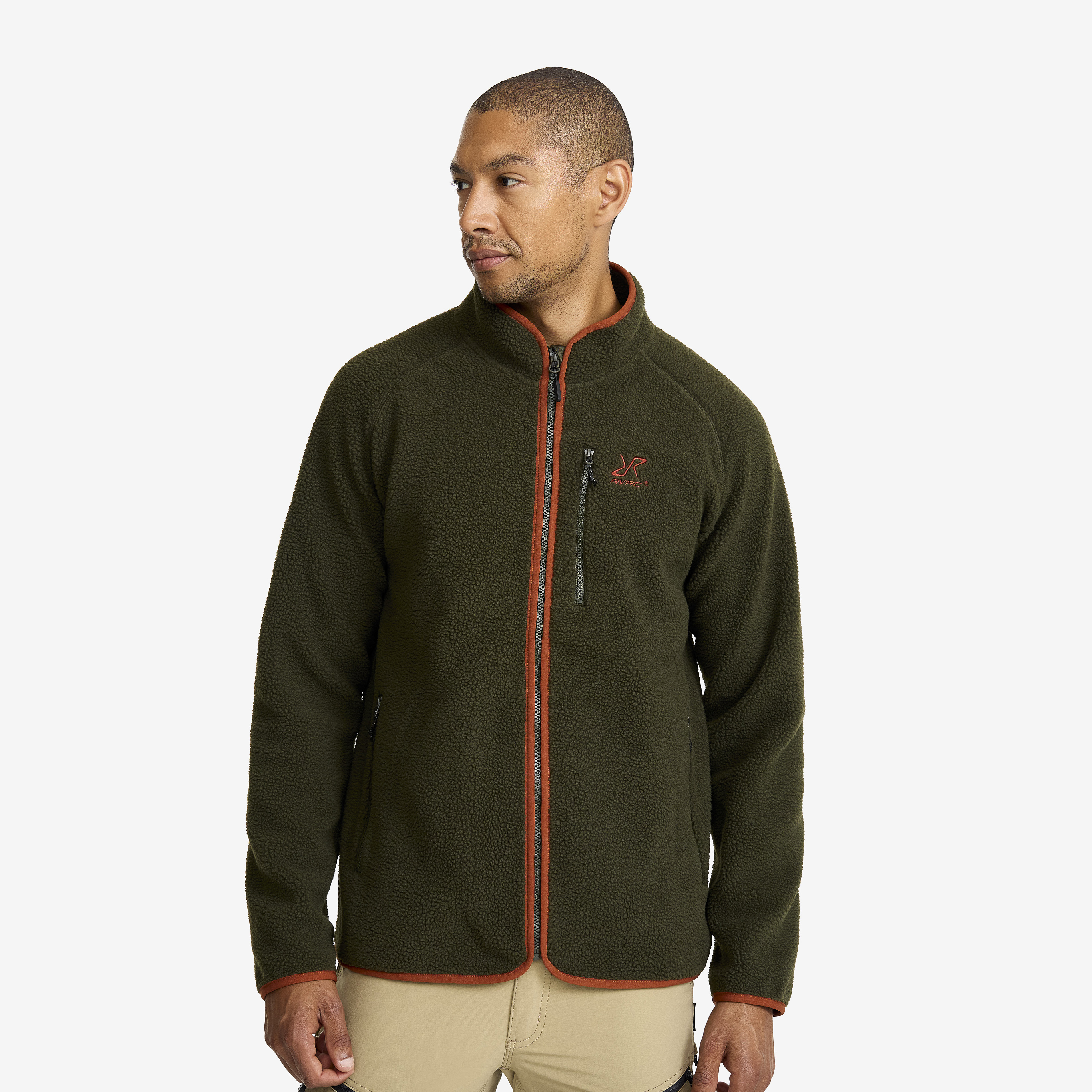 Canyon Full-zip Pile Fleece Forest Night/Rusty Orange Herre