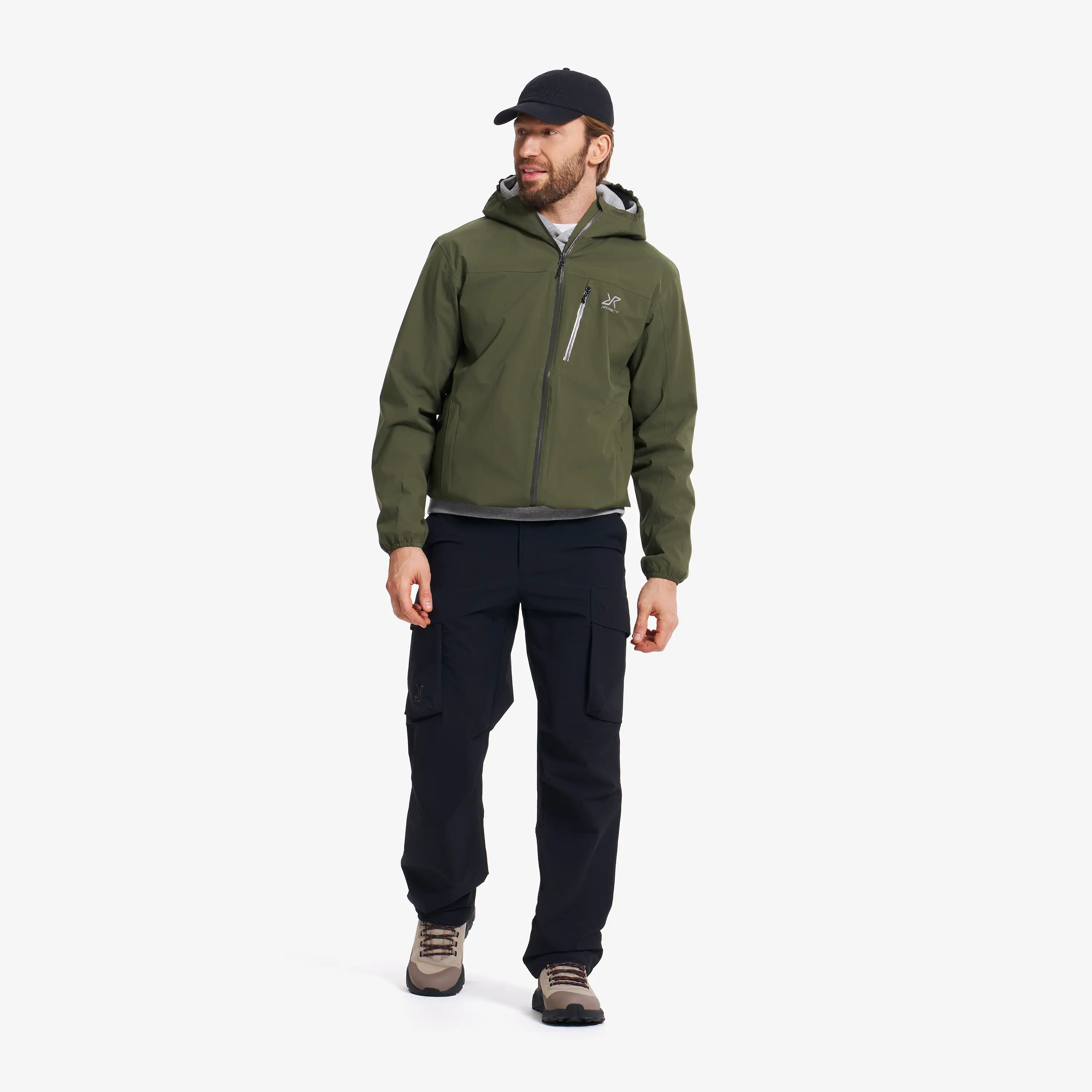 Zenith Wide Leg Cargo Pants Men Black | RevolutionRace