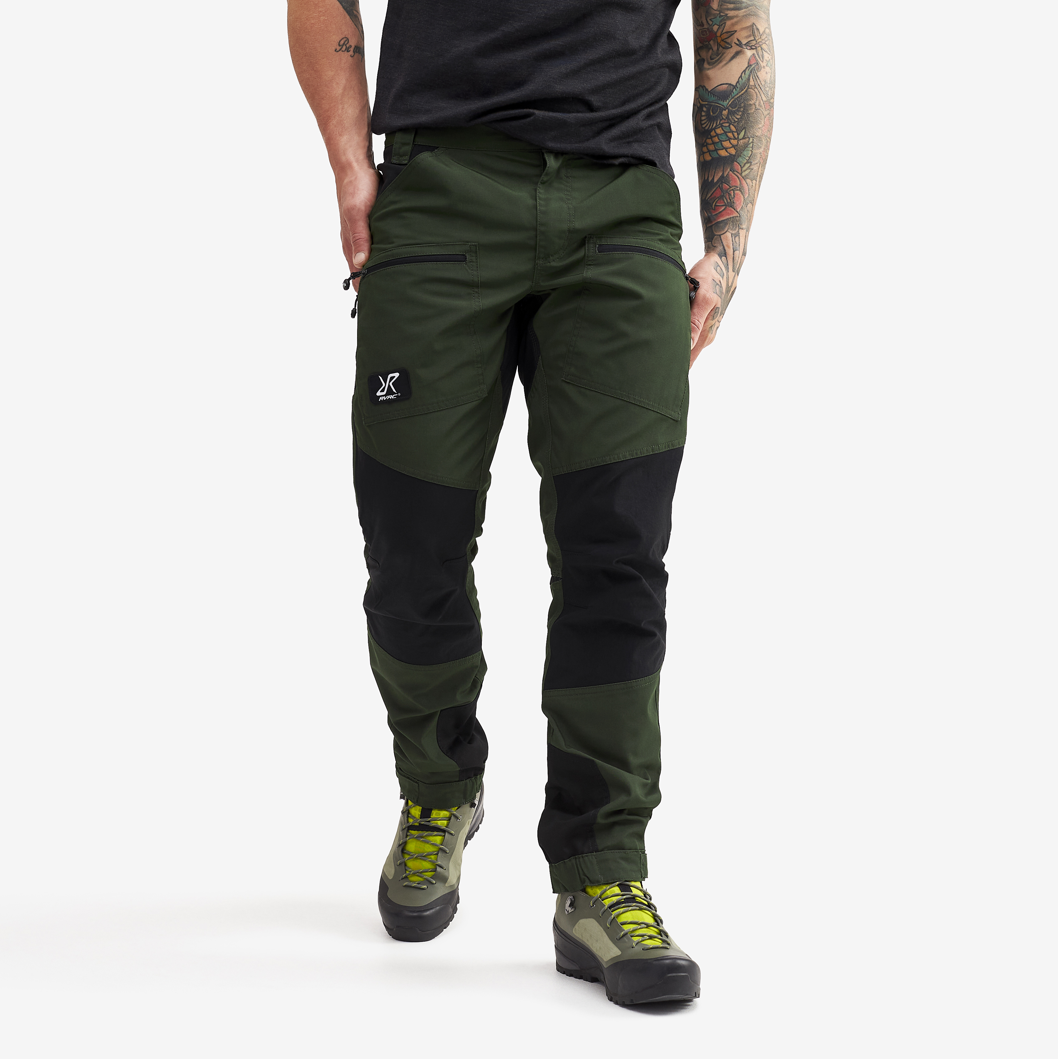Nordwand Pro Short hiking pants for men in green