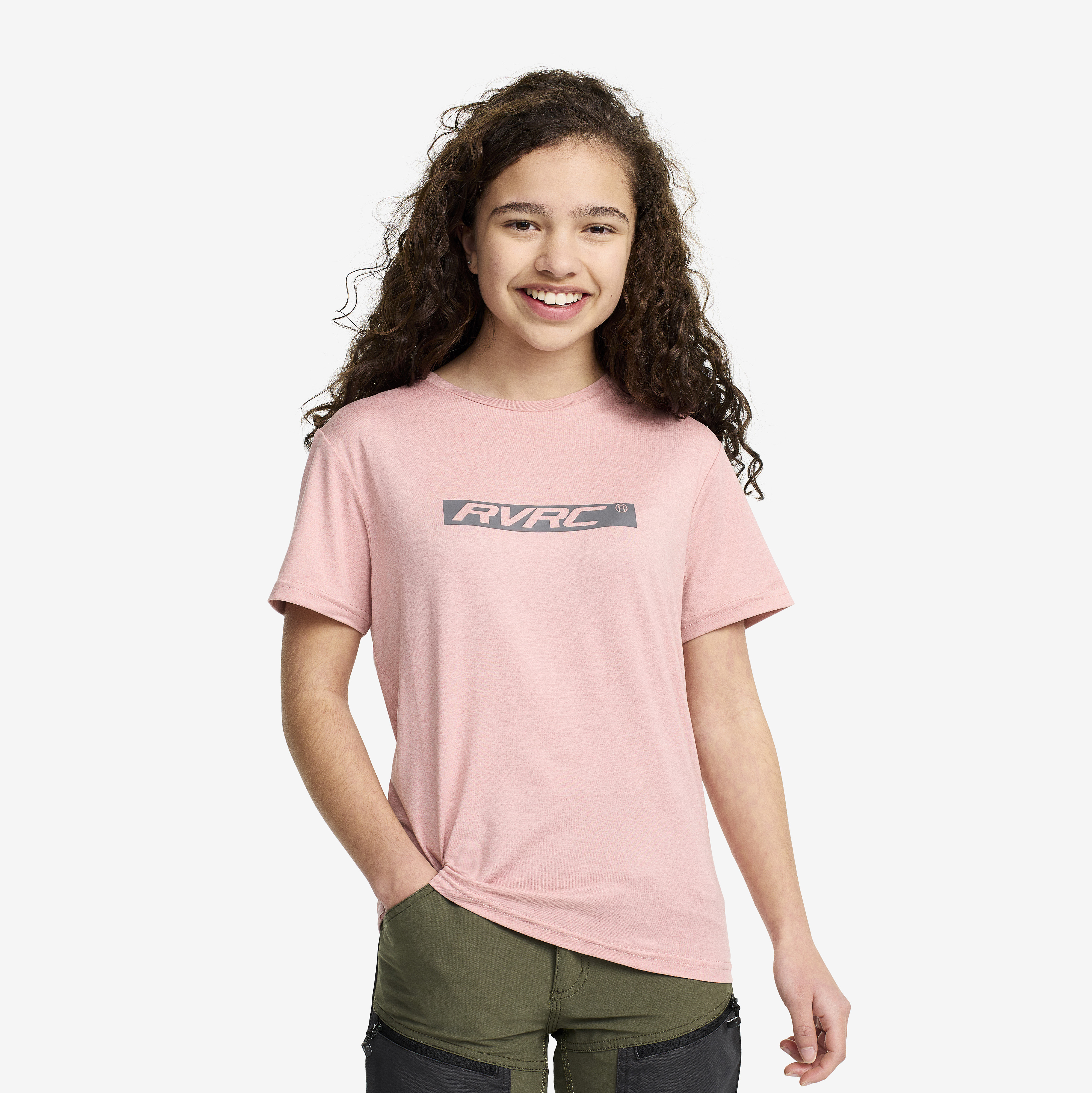 Backpacker Tee Blush Melange Dla Nastolatków