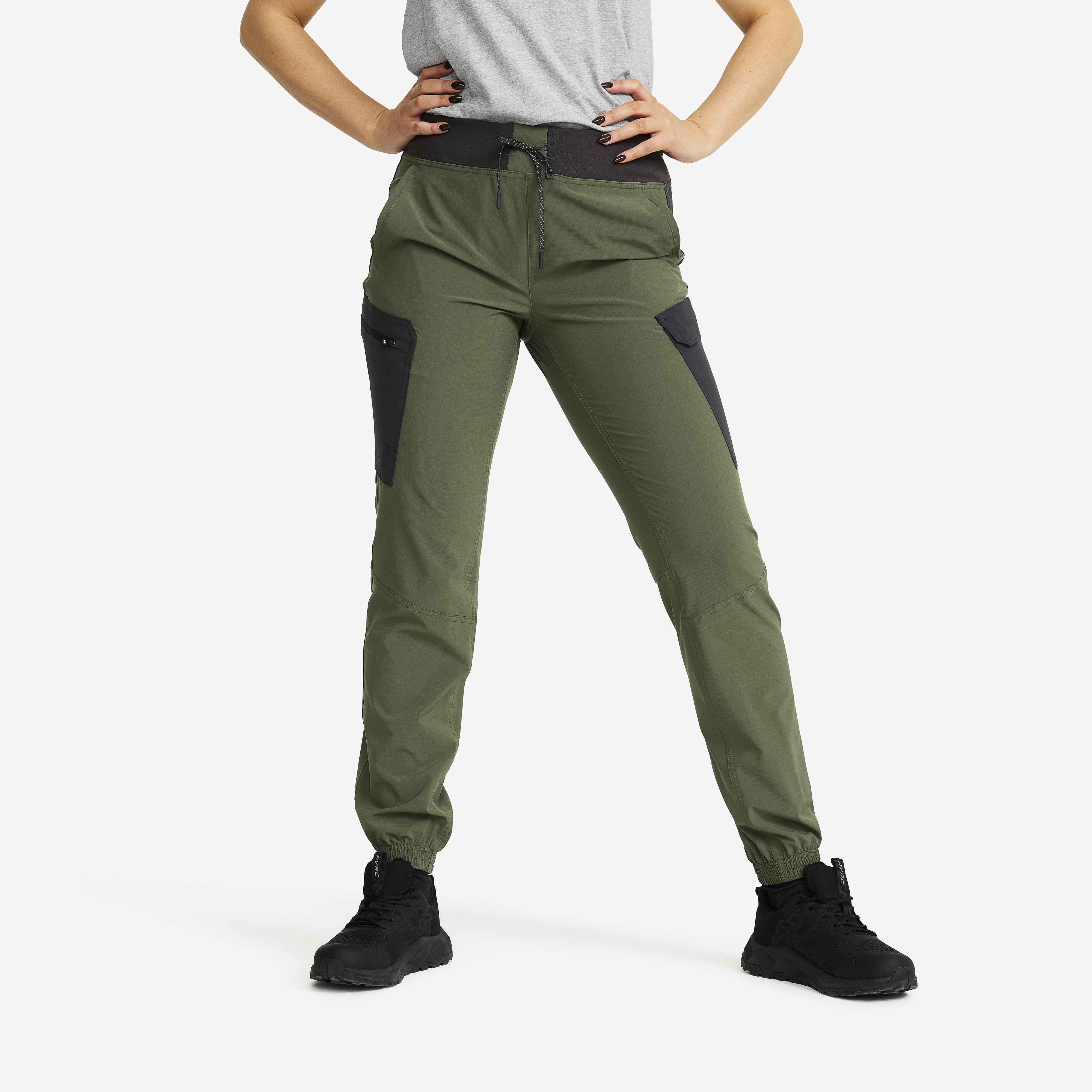 Verge Stretch Cargo Trousers Thyme/Anthracite Women