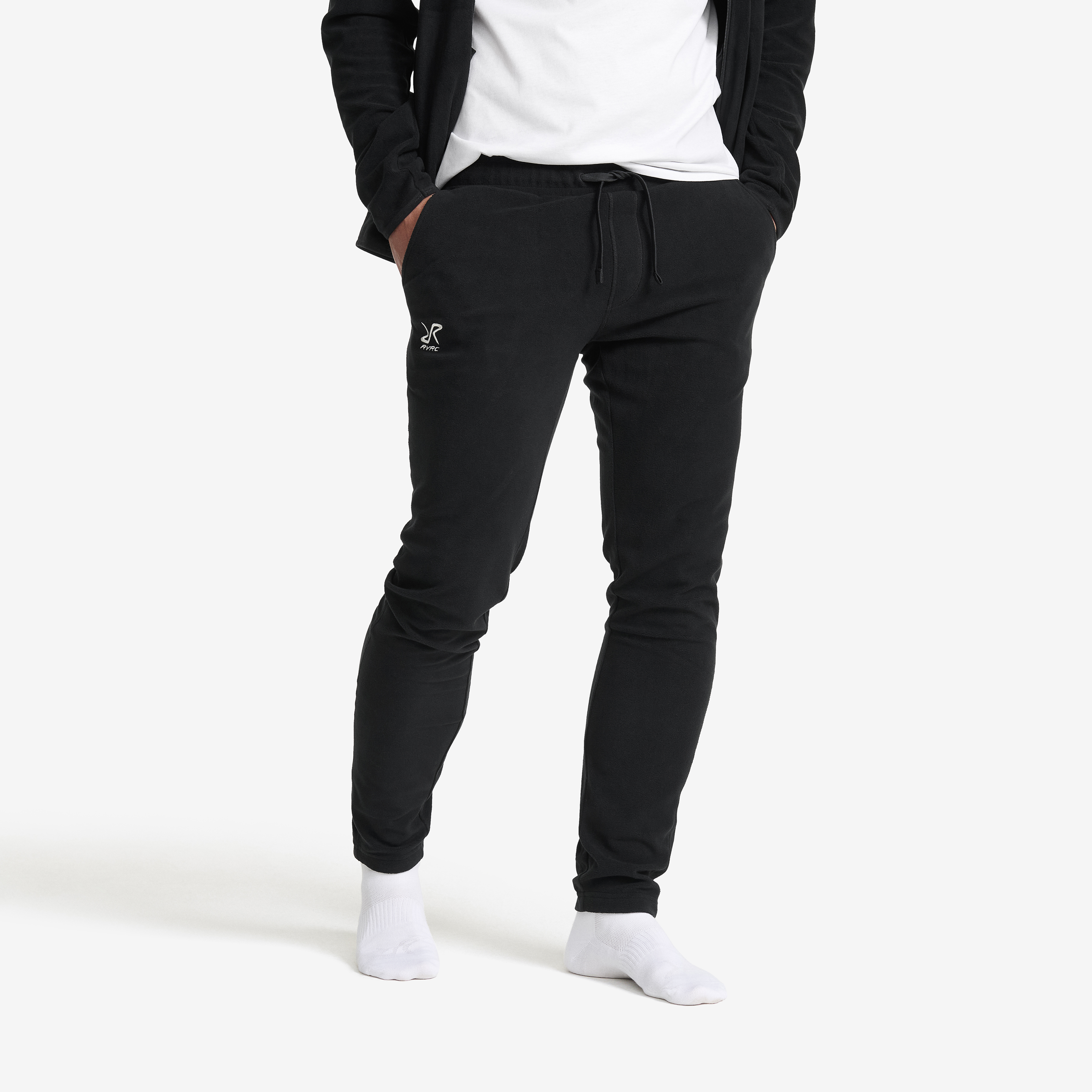 Hiker Fleece Pants Black Herr,