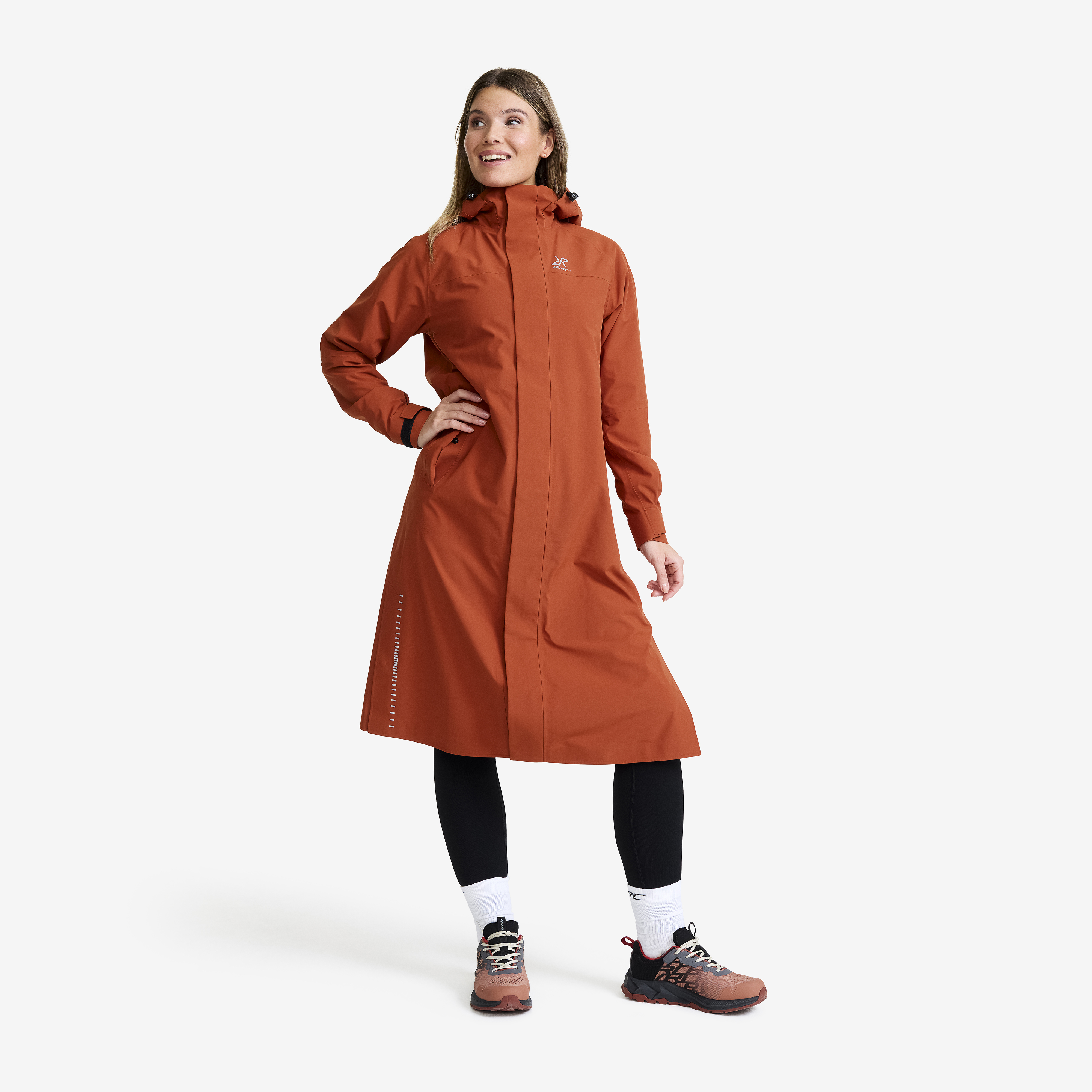 Cloud 3L Long Shell Parka – Dam – Rusty Orange Storlek:XS – Skaljacka & Vindjacka