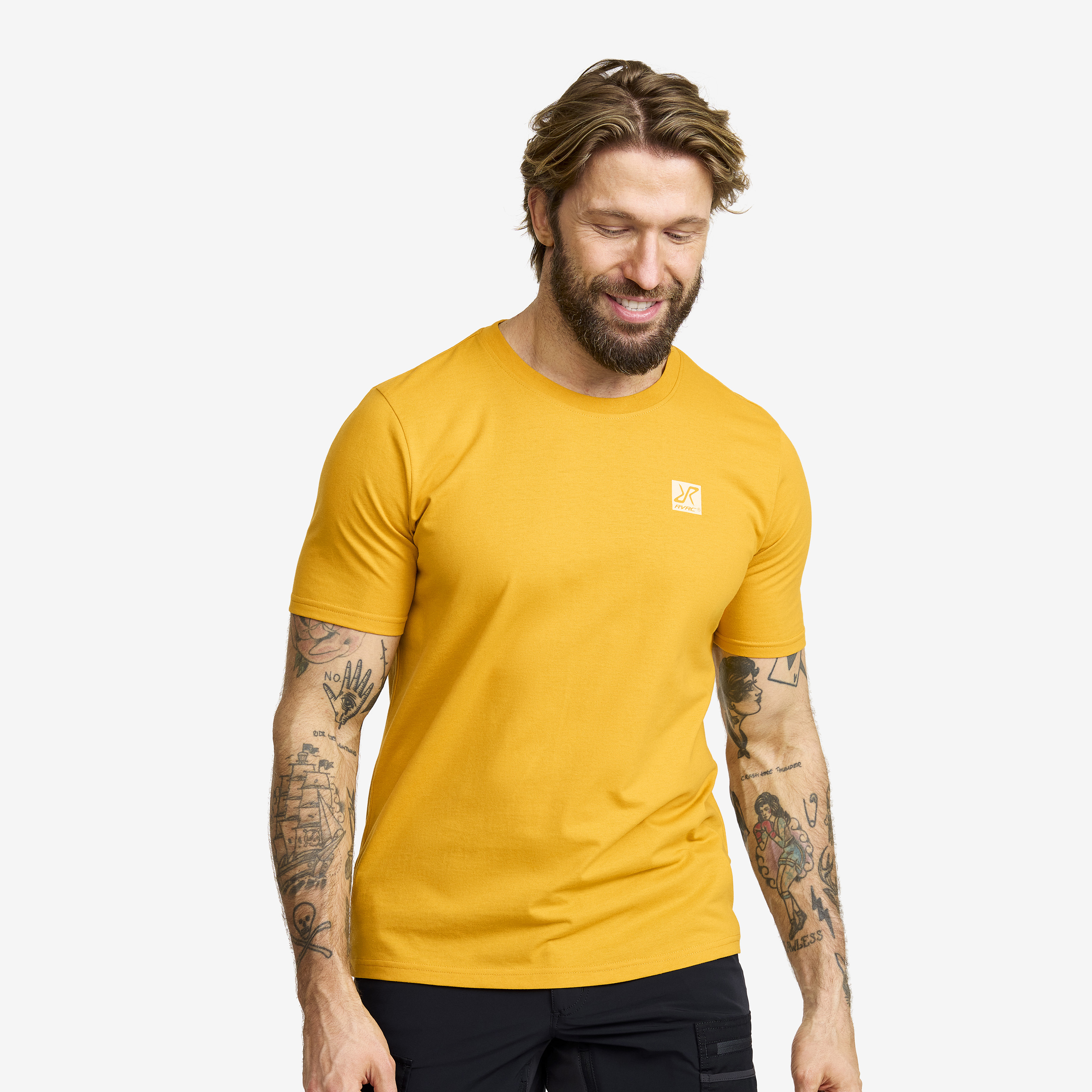 Easy T-shirt Golden Yellow Herr