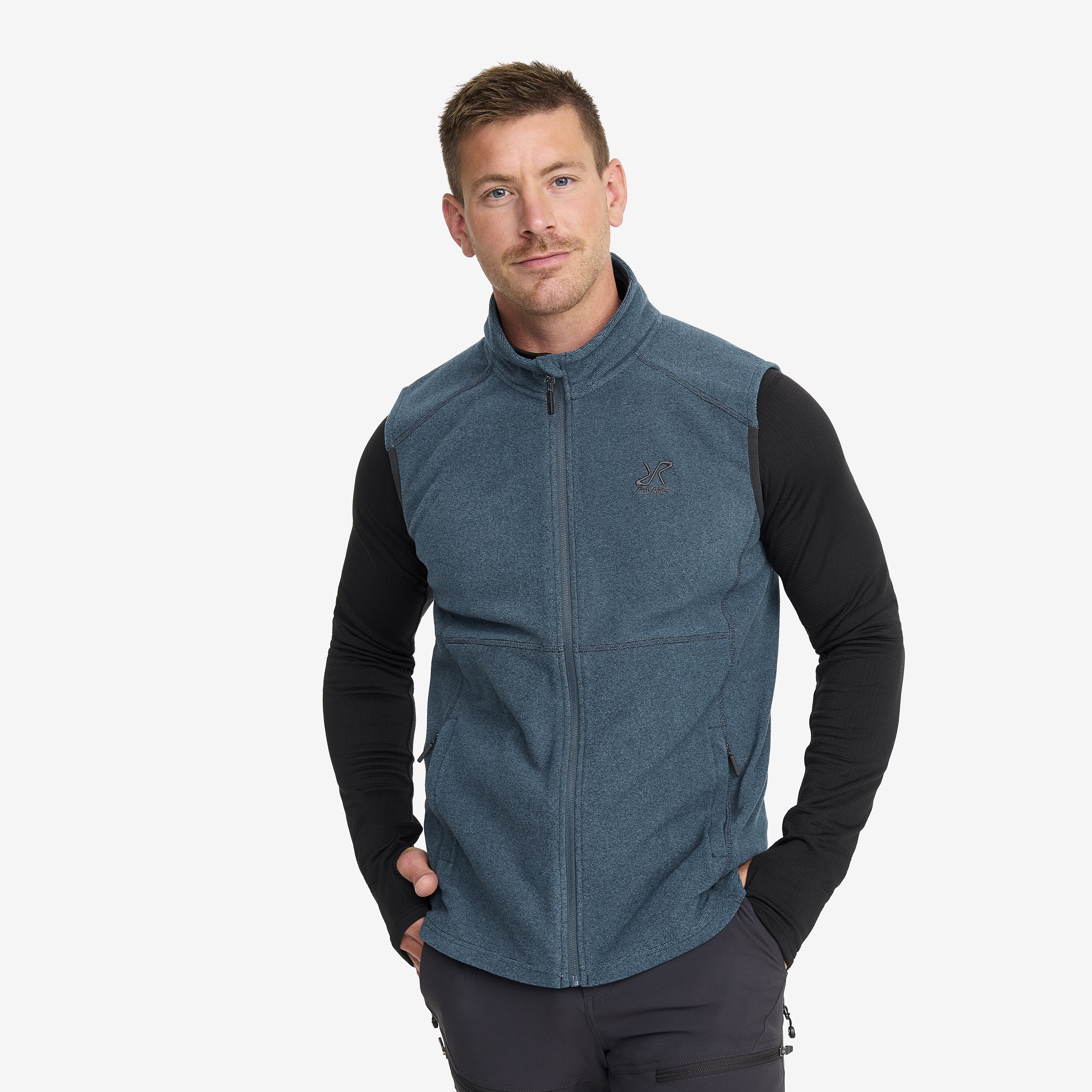 Vester, Essential Fleece Vest Herre Moonlit Ocean