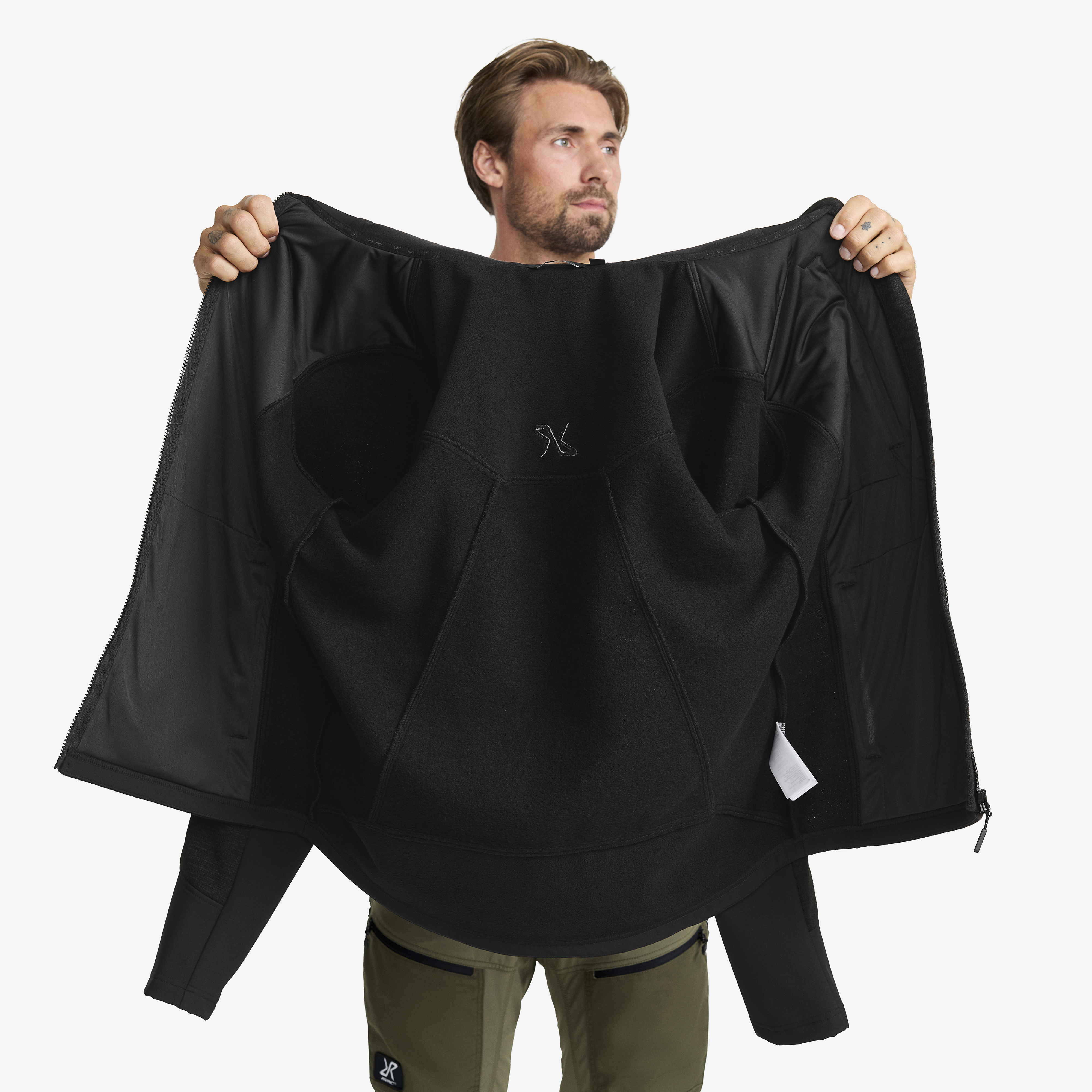 Wander Pro Wool Hoodie Charcoal Black Pánské, 