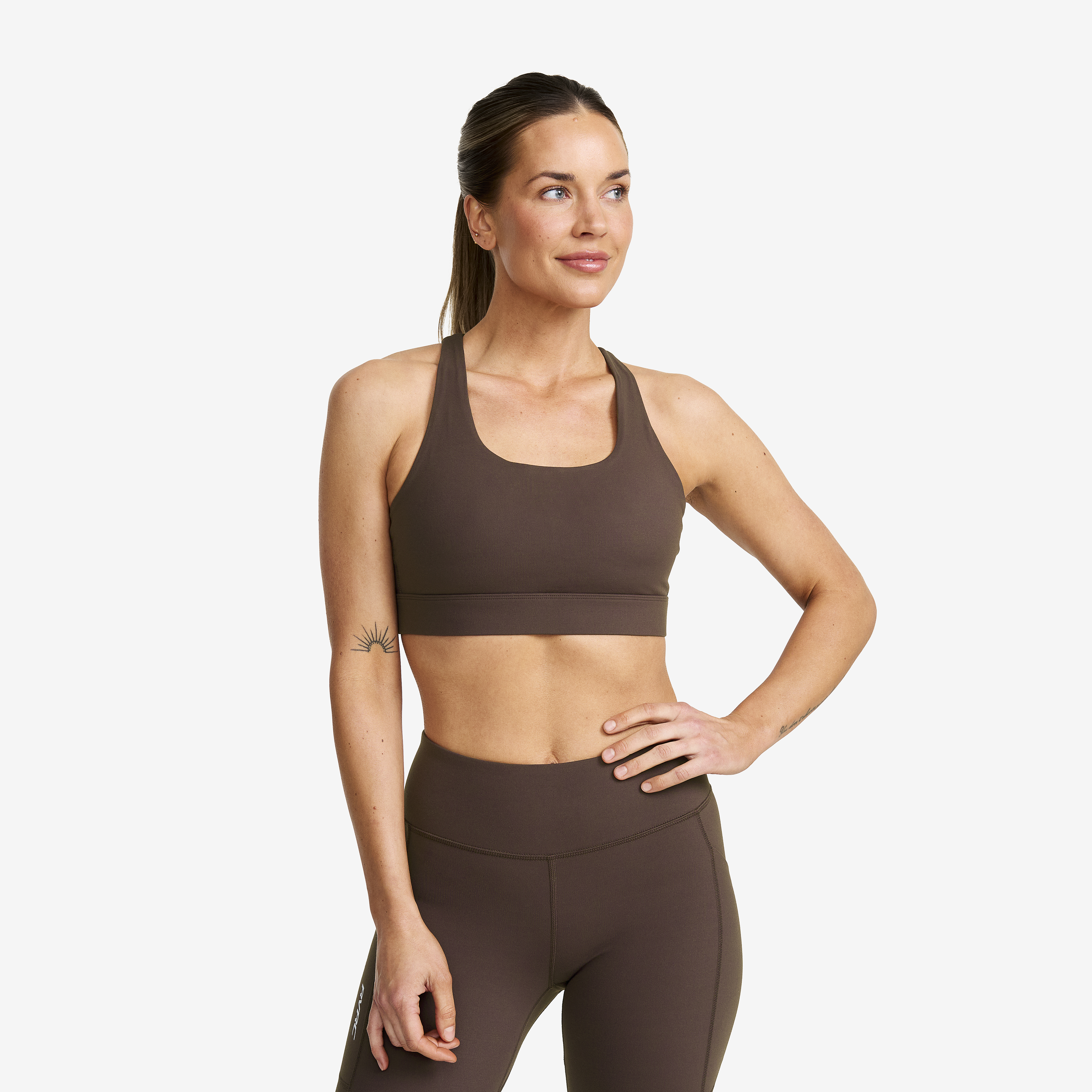 Rapid Medium Sports Bra Seal Brown Damen, 