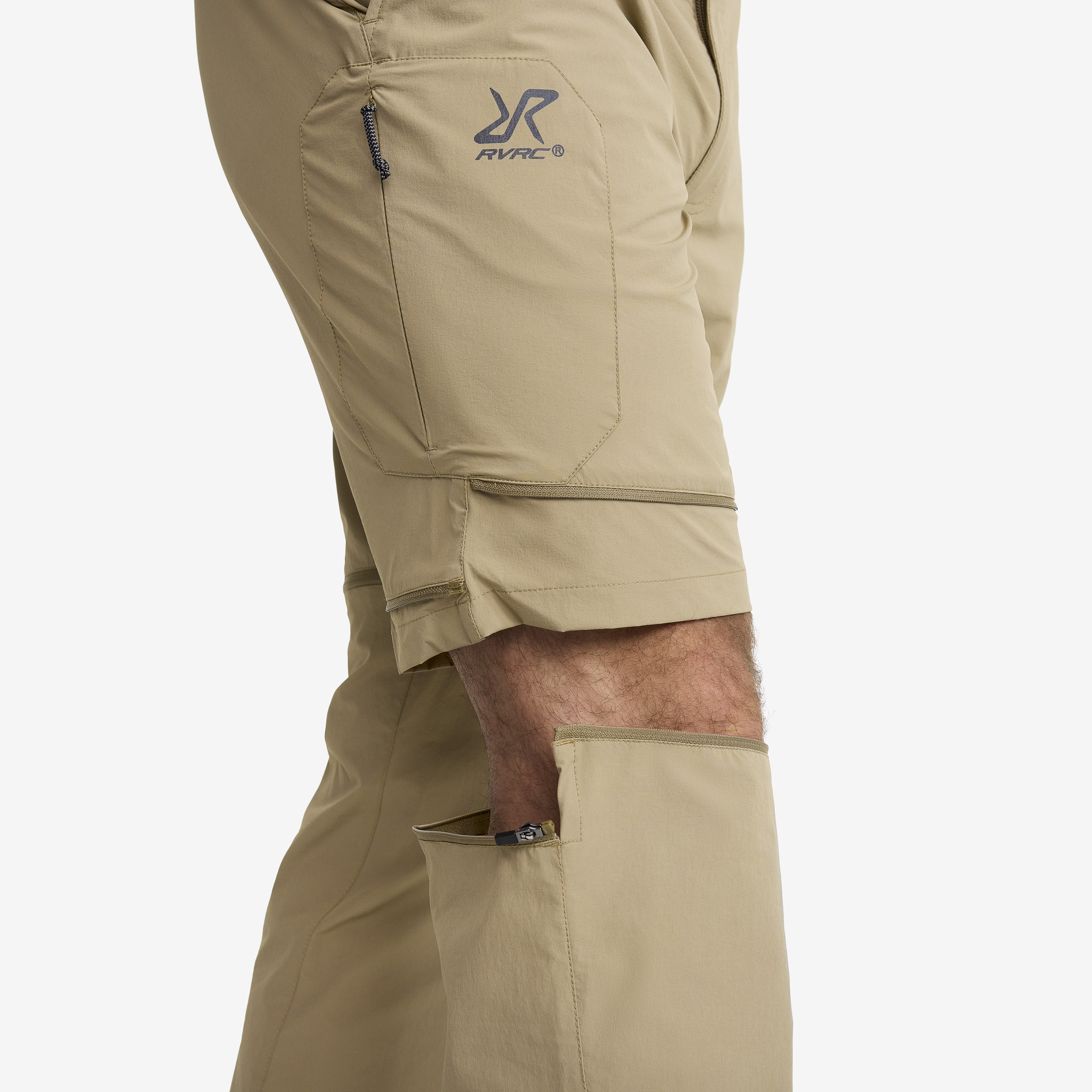Elevate Hiking Zip-off Pants Men Khaki | RevolutionRace
