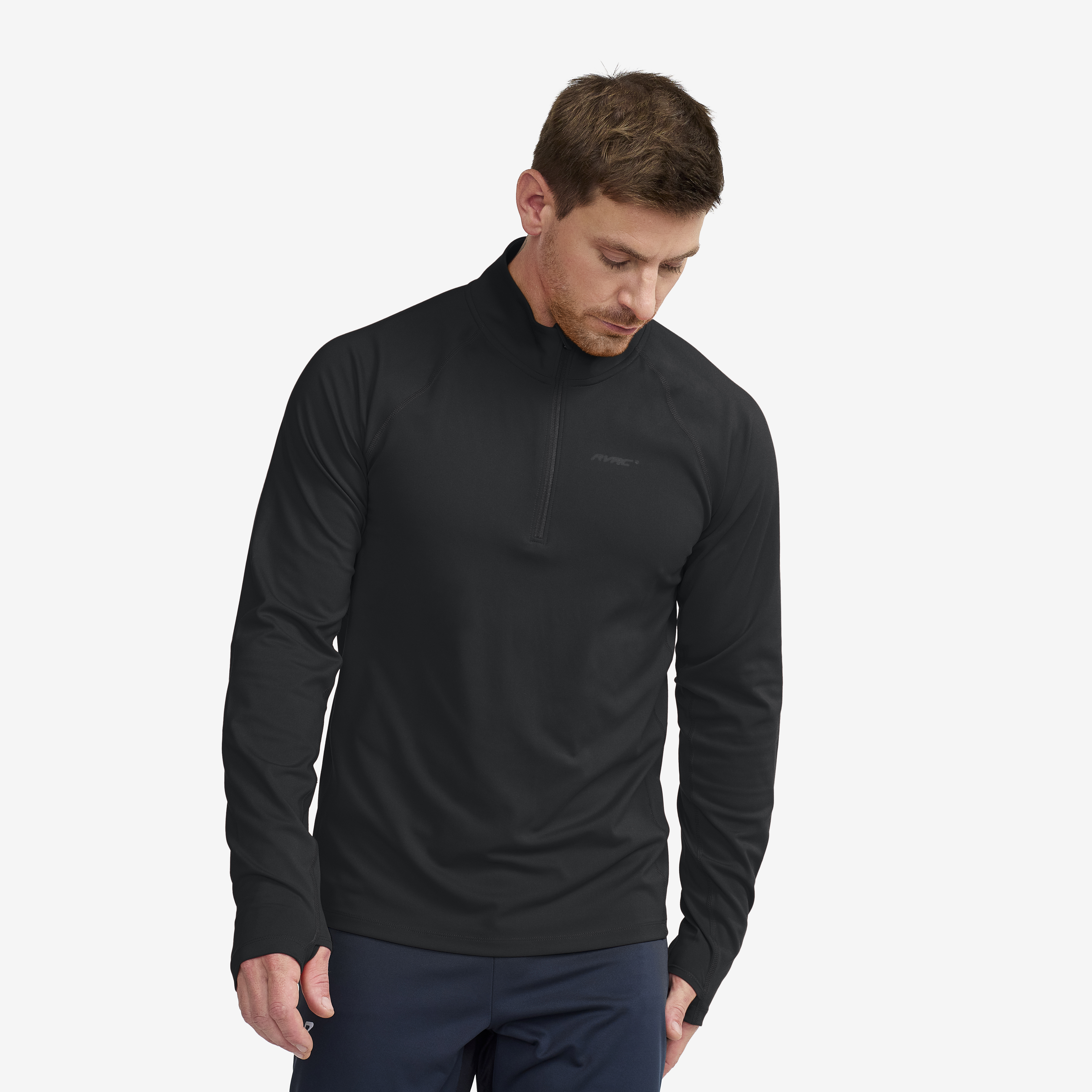 Prep Half-zip Top Miehet Black Koko:S – Miehet > Paidat > Flanellipaidat & Pitkähihaiset Paidat