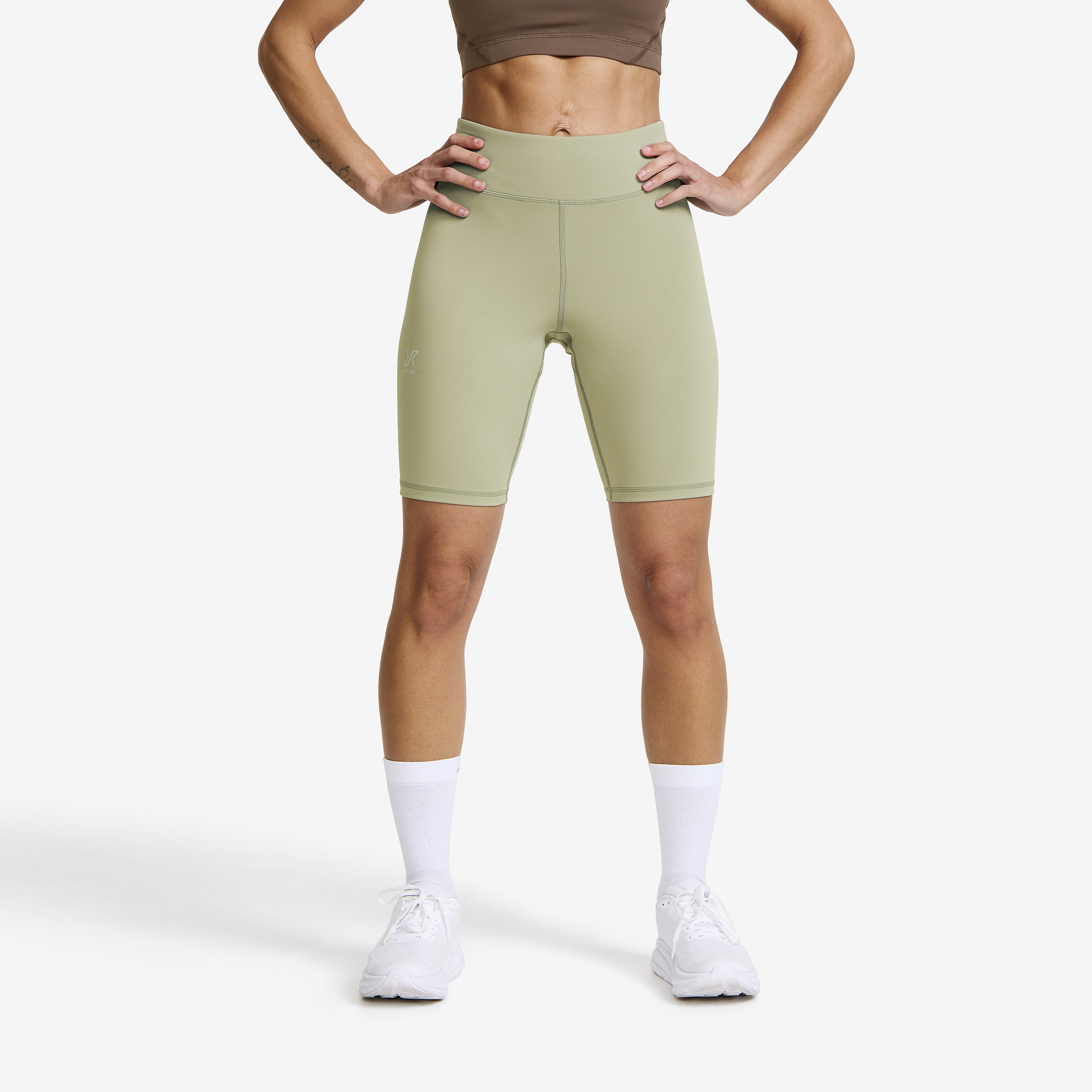 Flow High-waisted Biker Shorts – Dam – Shadow Green Storlek:M – Outdoor Tights