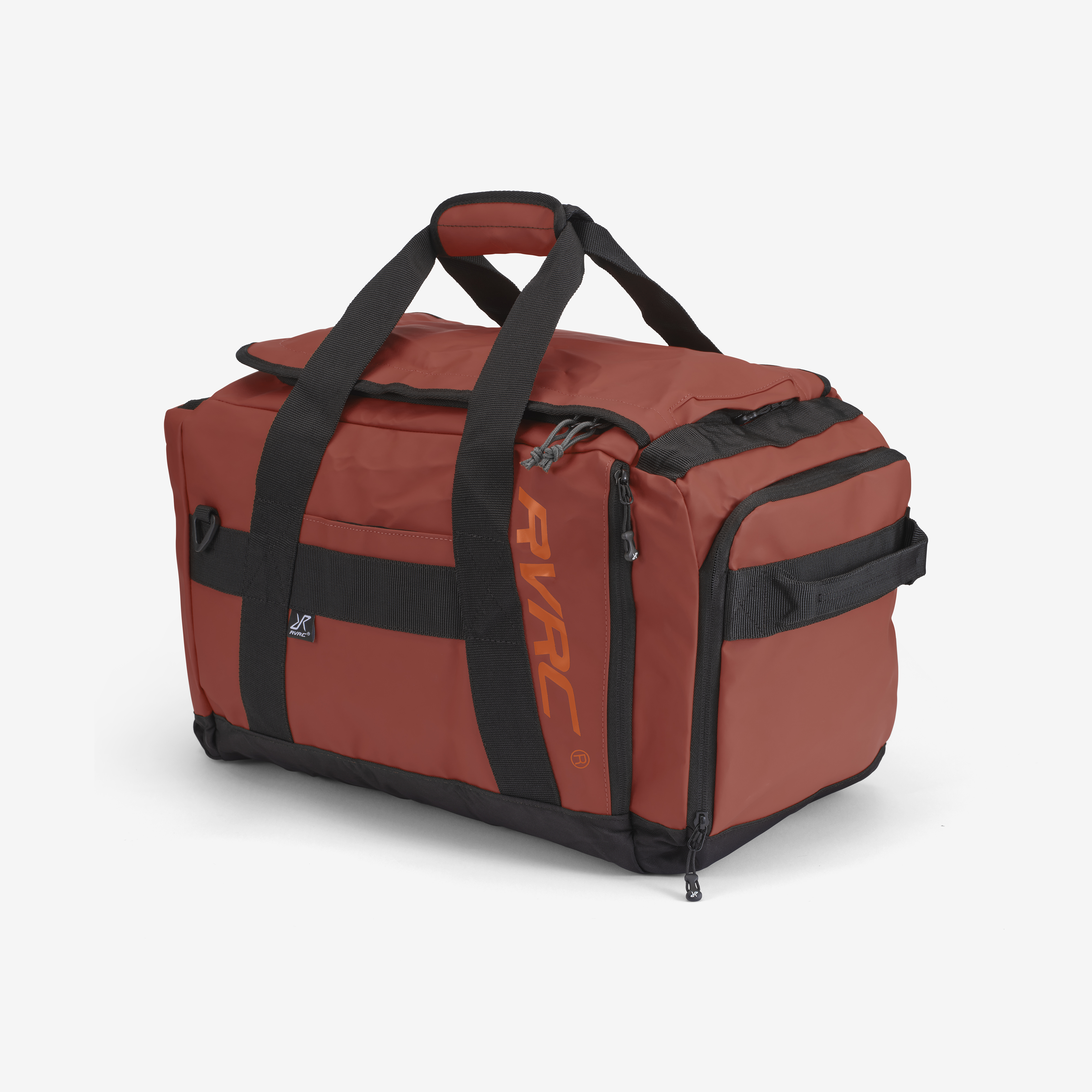 HUNT☆Travel Ripstop Holdall - Black/Red Box Logo Packable Duffel Bag 40L Black | RevolutionRace