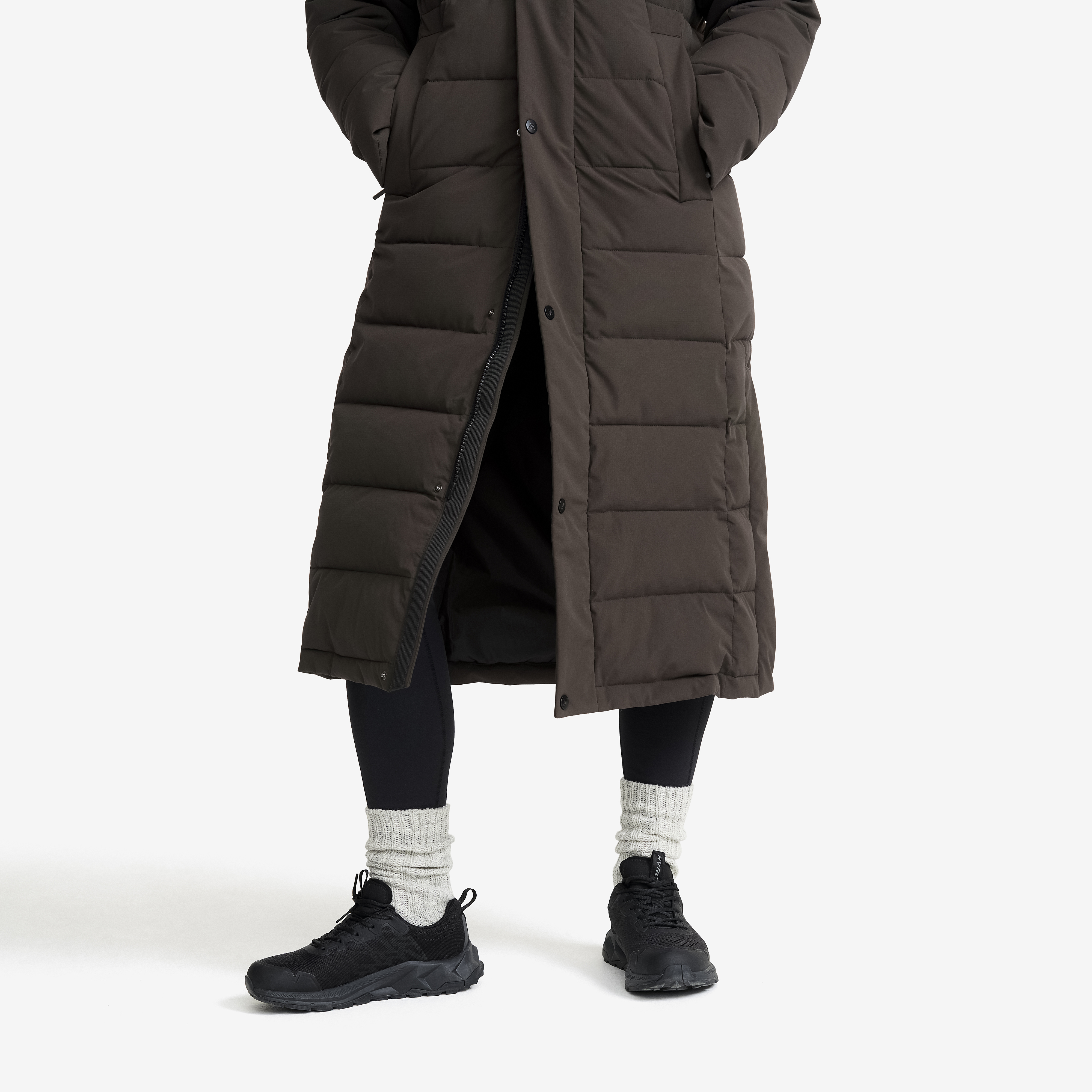 Scenic Insulated Long Parka Women Espresso | RevolutionRace