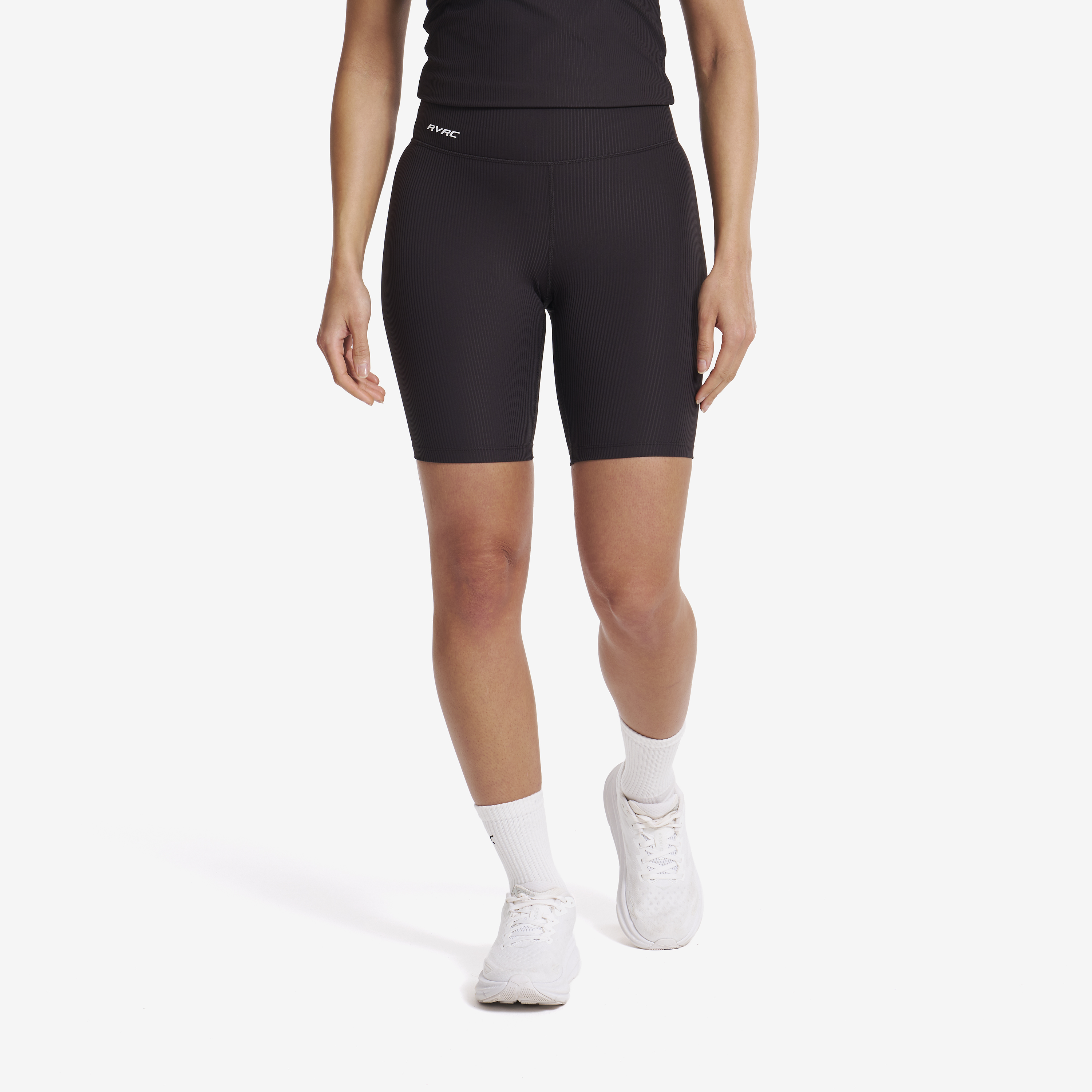 Shape Ribbed Biker Shorts Espresso Naistele, 