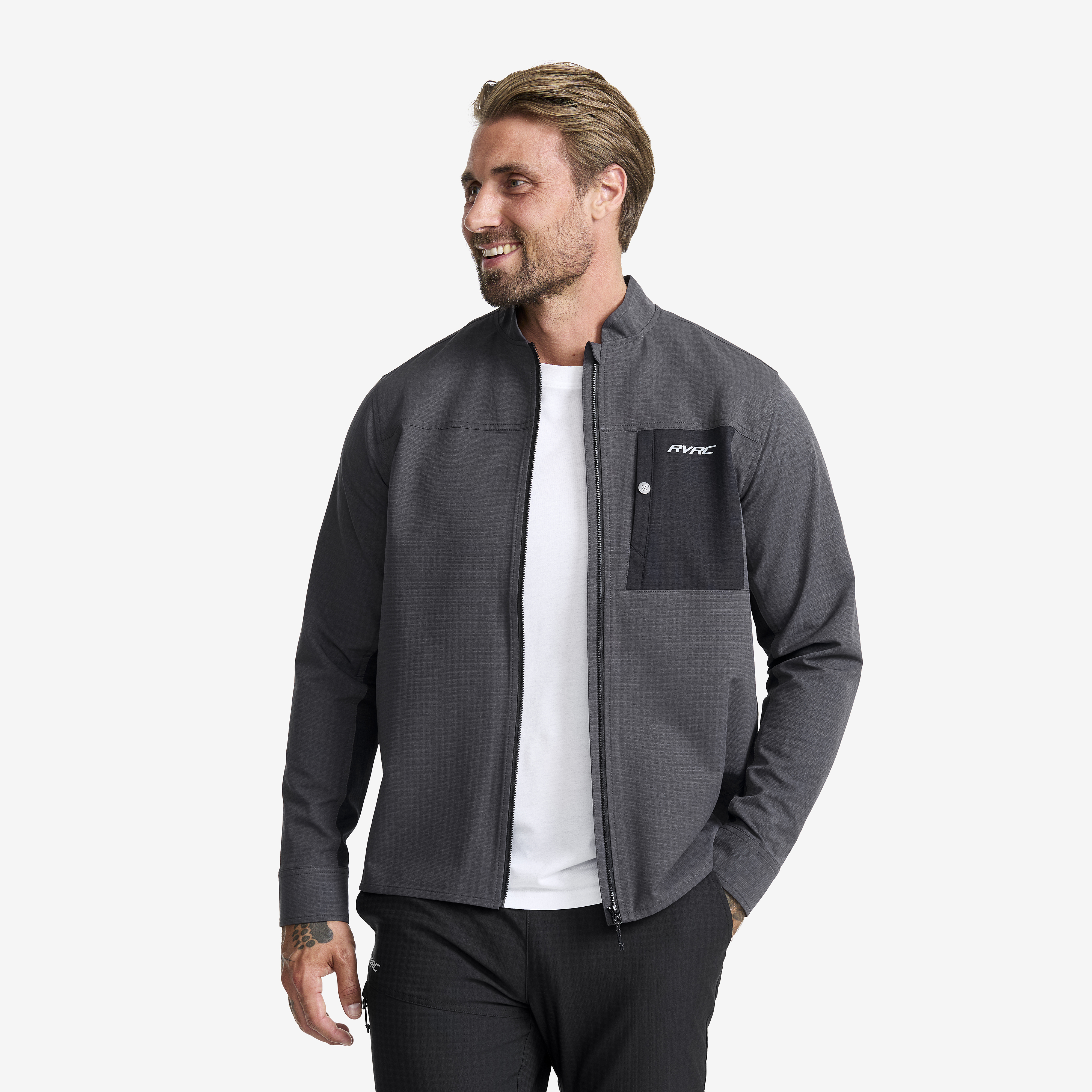 Venture Wind Overshirt Anthracite/Black Meestele,