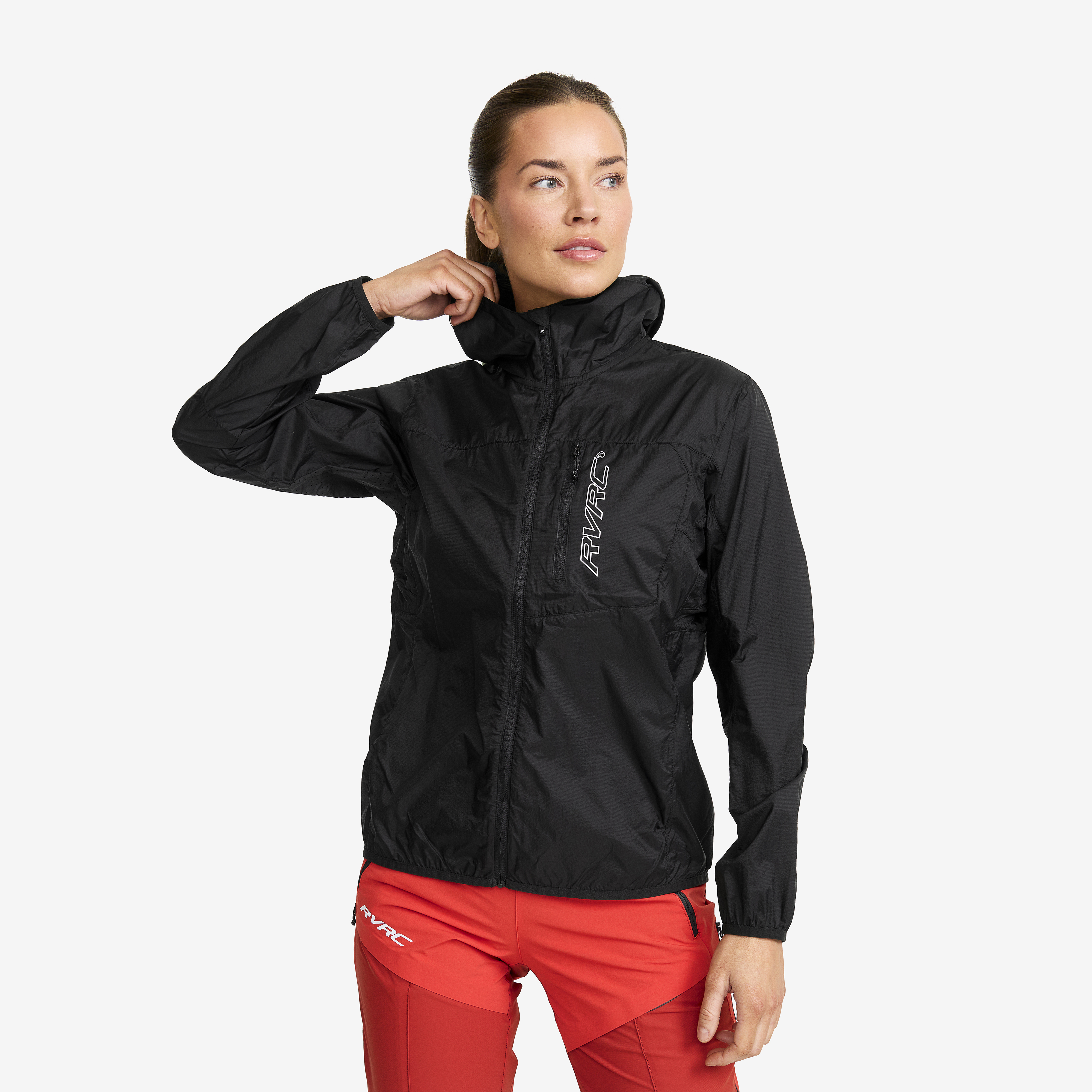 Speed Hooded Windbreaker Black Naiset