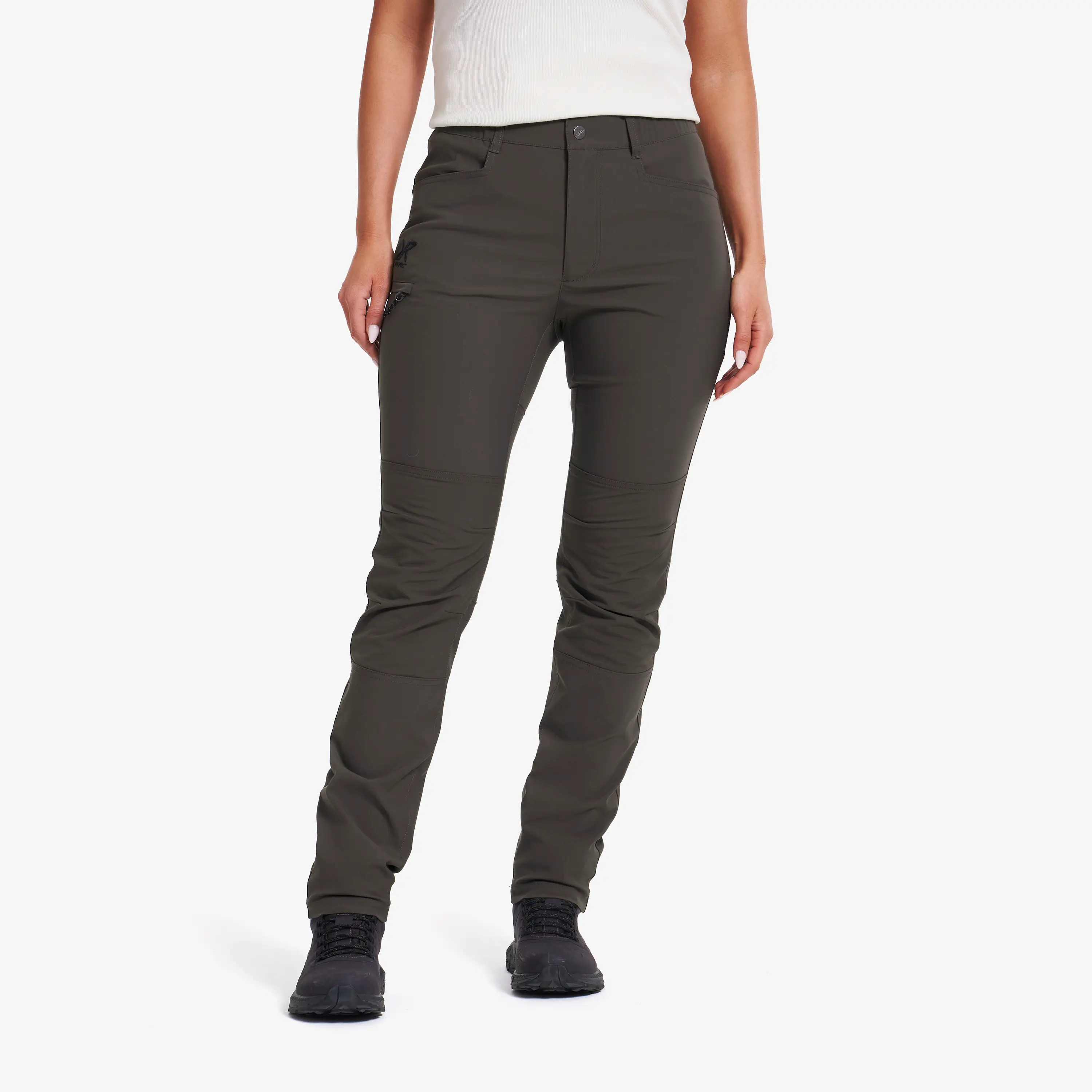 Twig High-waist Pants Moss Gray Damskie, 