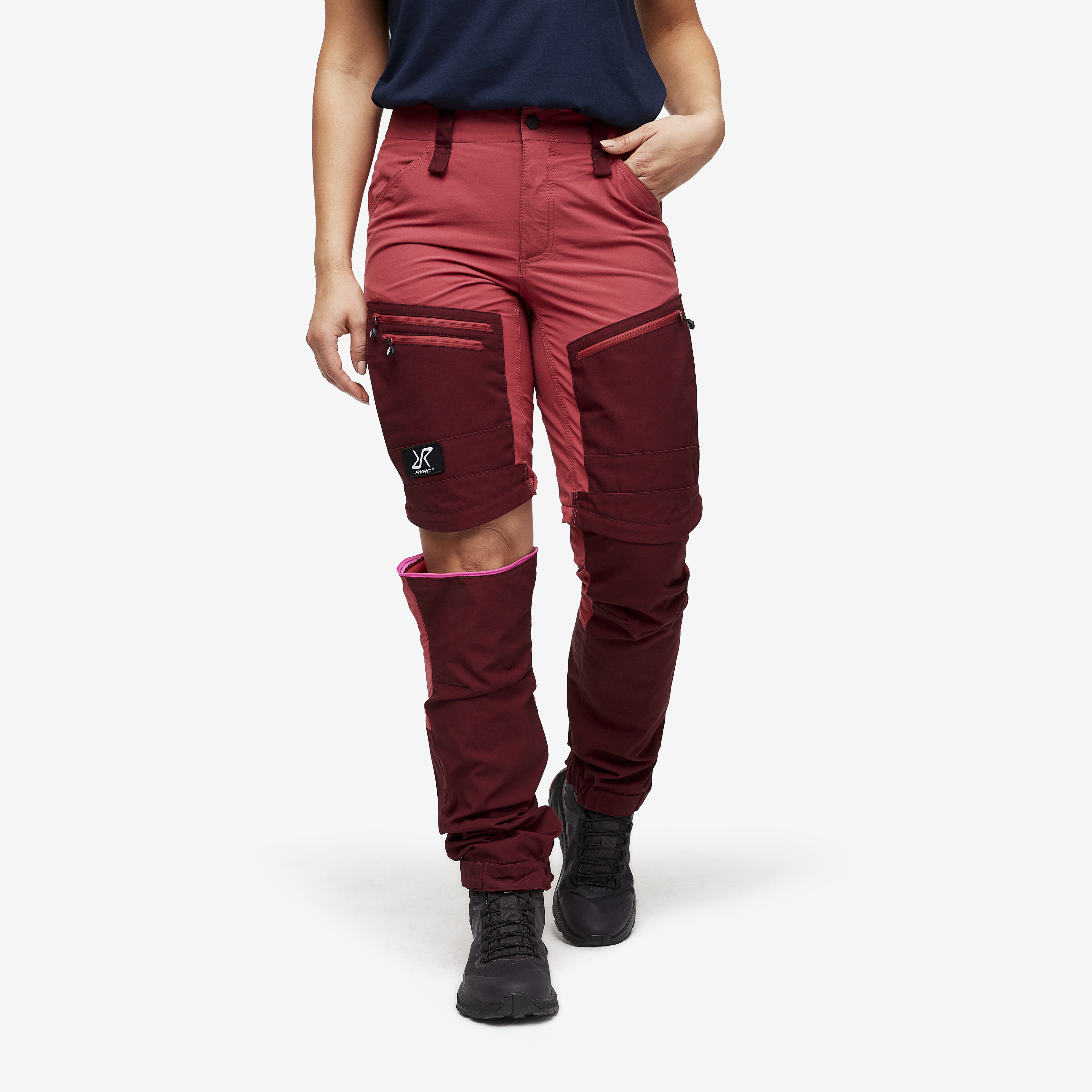 RVRC GP Pro Zip-off Pants Earth Red Damskie,
