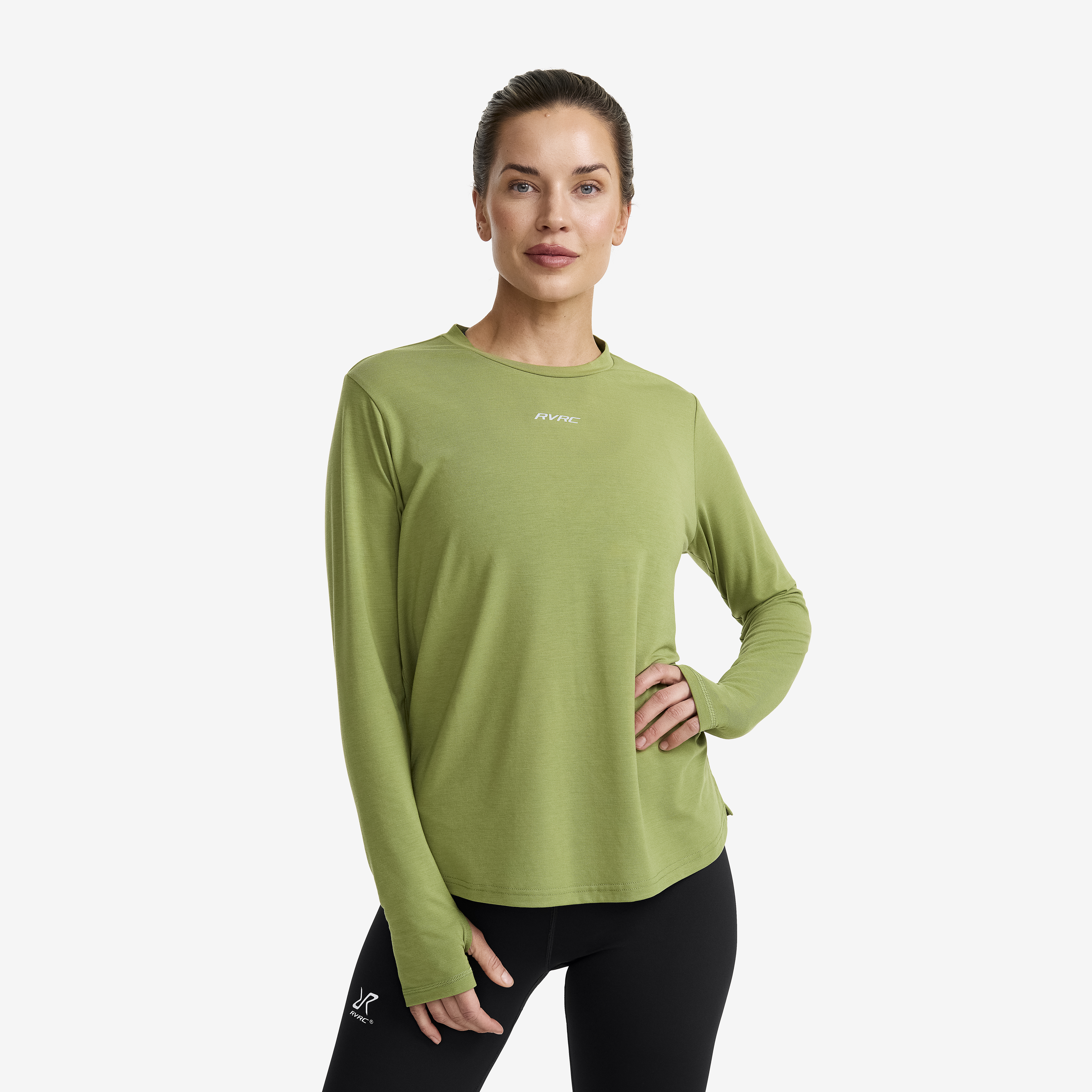 Progress Active Soft Long-sleeved T-shirt Calliste Green Femme, 