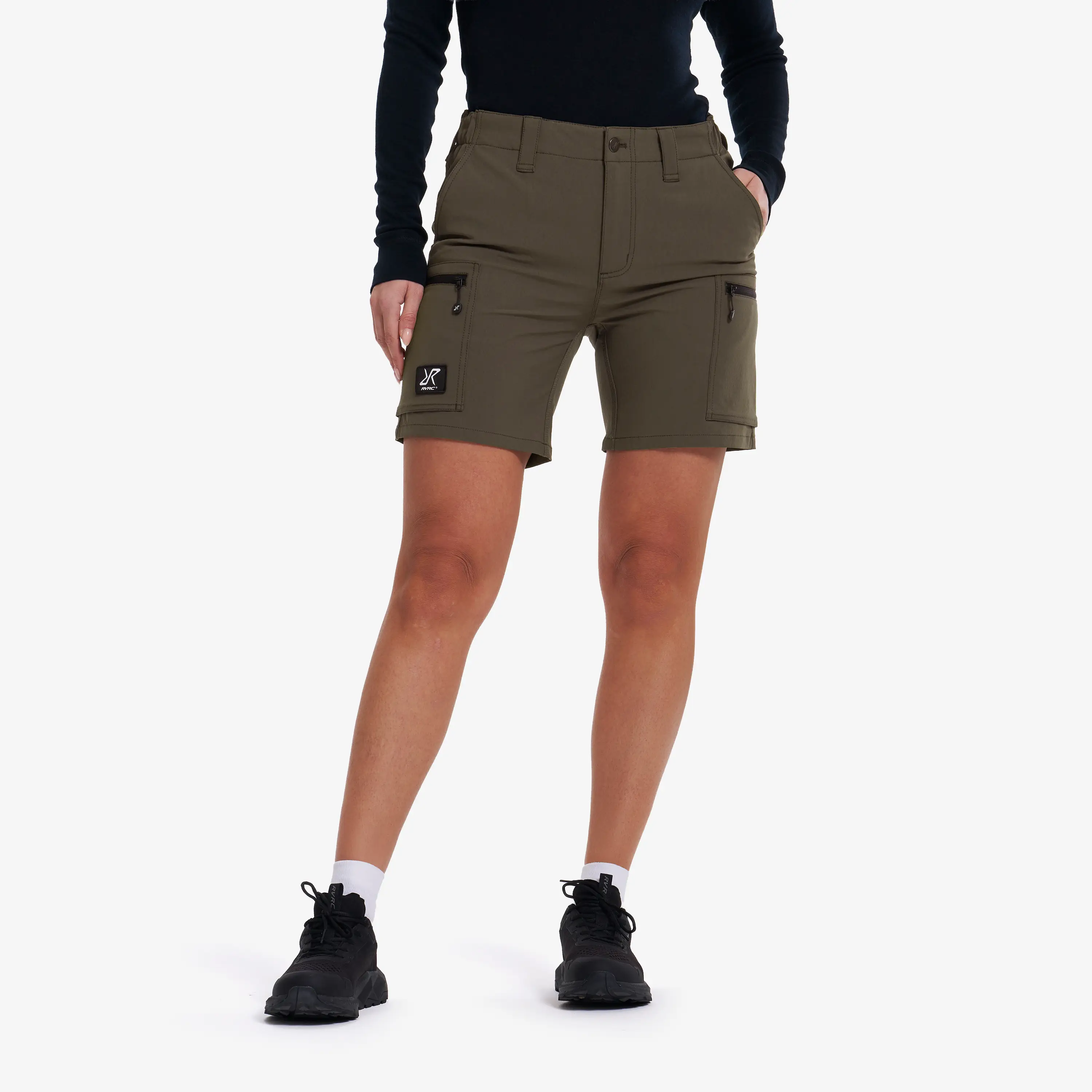 Nordwand Stretch Shorts Moss Gray Dam,