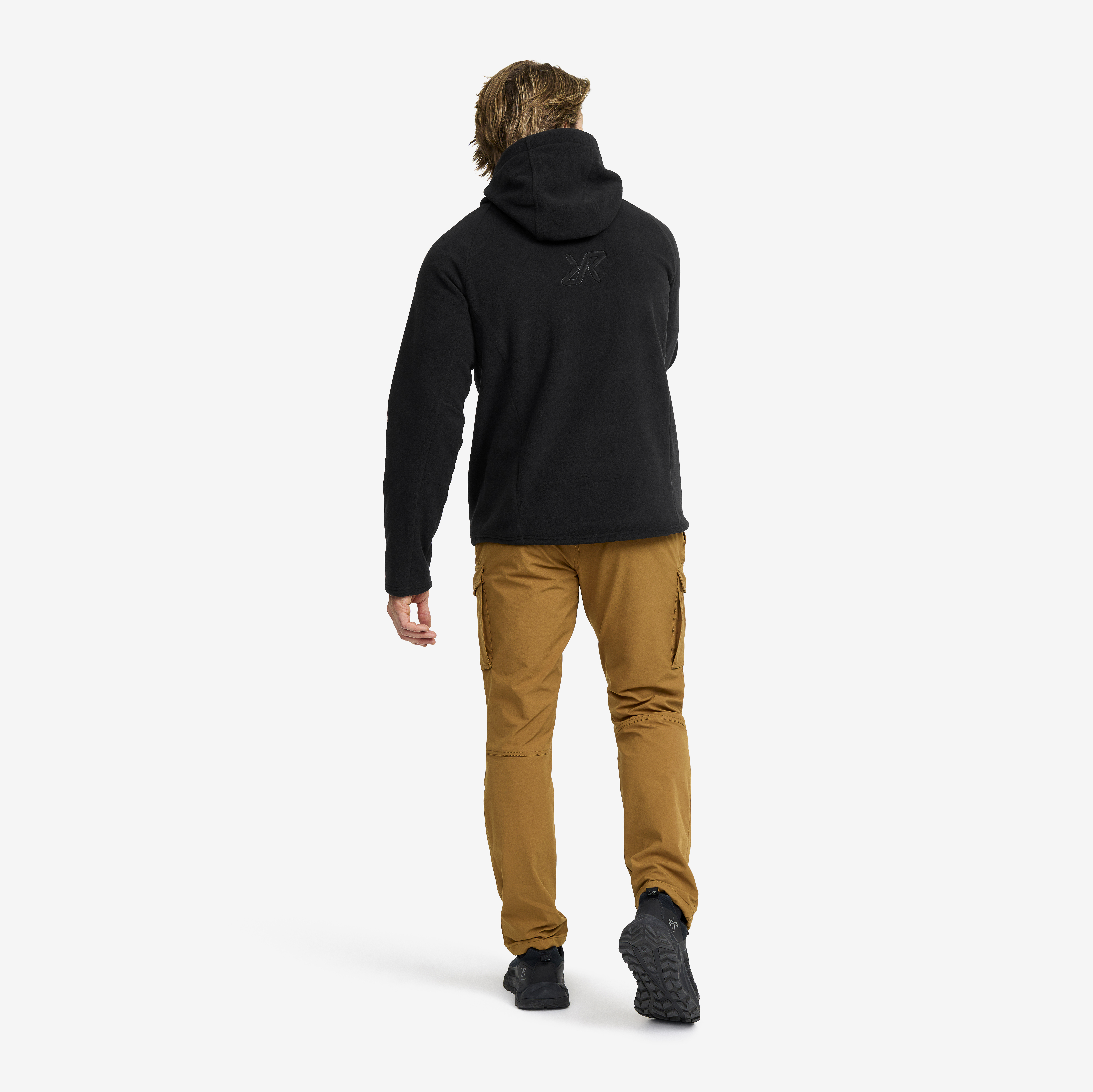 Polar Fleece Hoodie Men Black | RevolutionRace