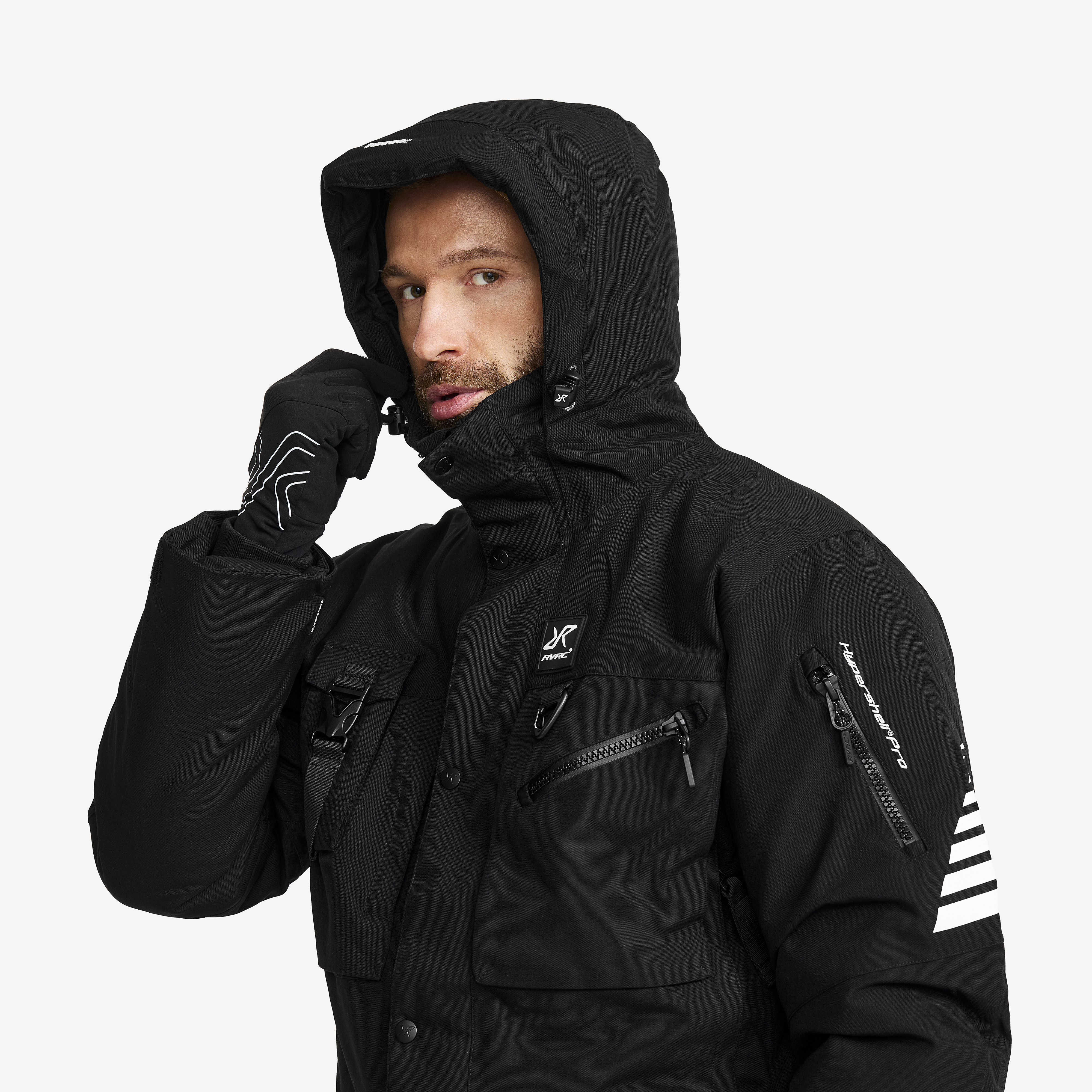 Saviour Tech 2L Insulated Parka Men Black | RevolutionRace