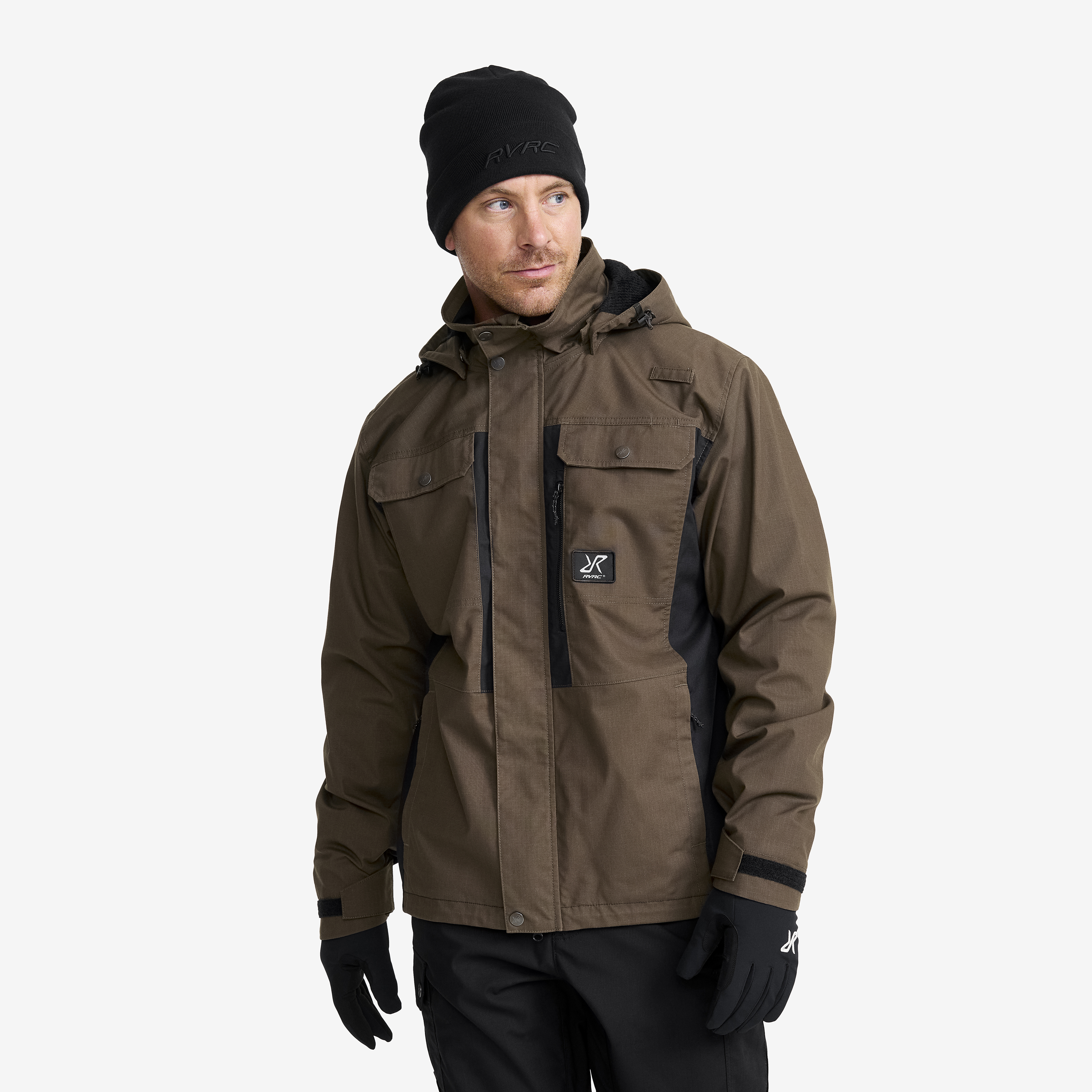 Field Pro Warm Outdoor Jacket Herre Mud/Black, Størrelse:L - Jakker > Outdoorjakker