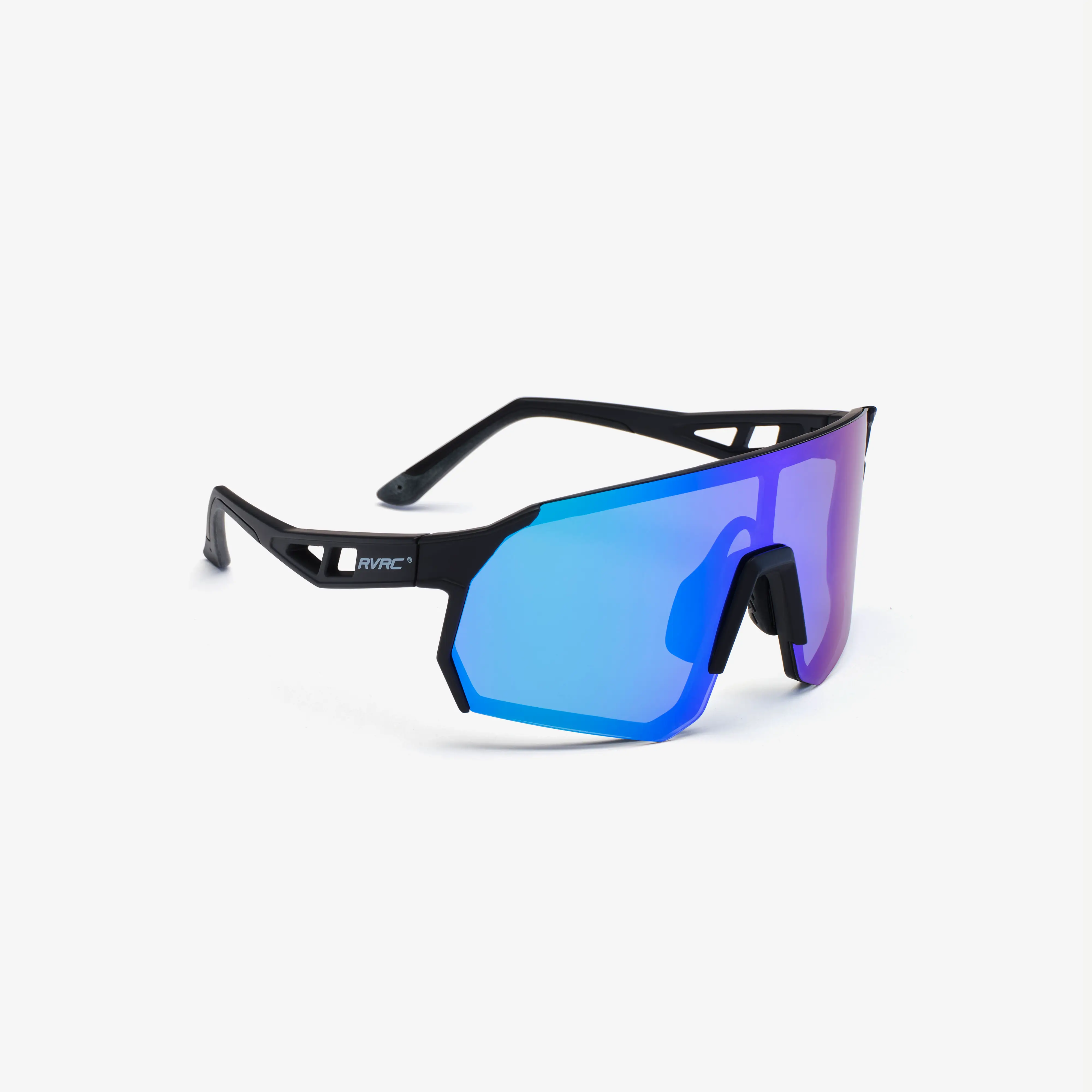 Castor Polarized Sports Sunglasses Black/Green Blue, 