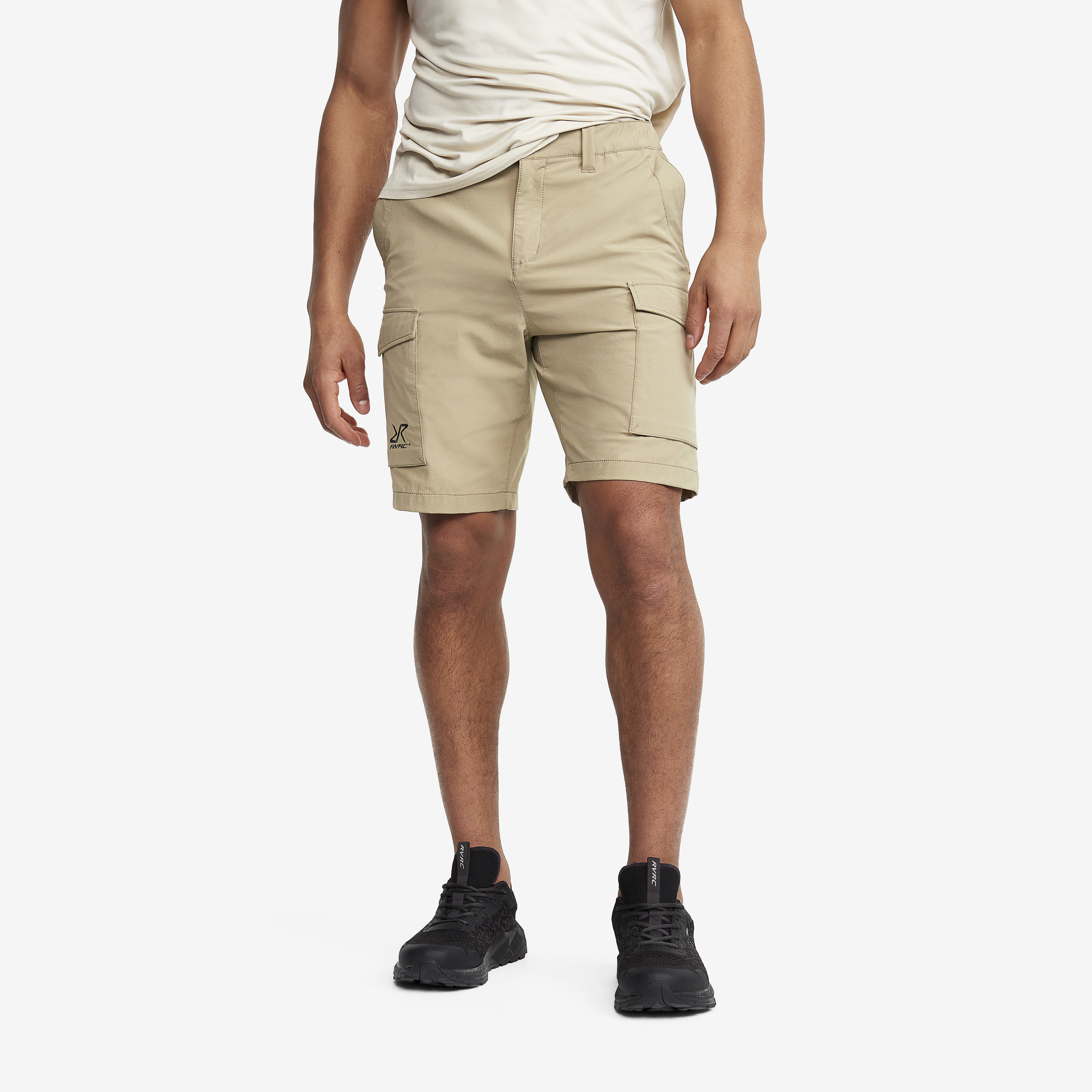 Adventure Cargo Stretch Shorts Khaki Miehet