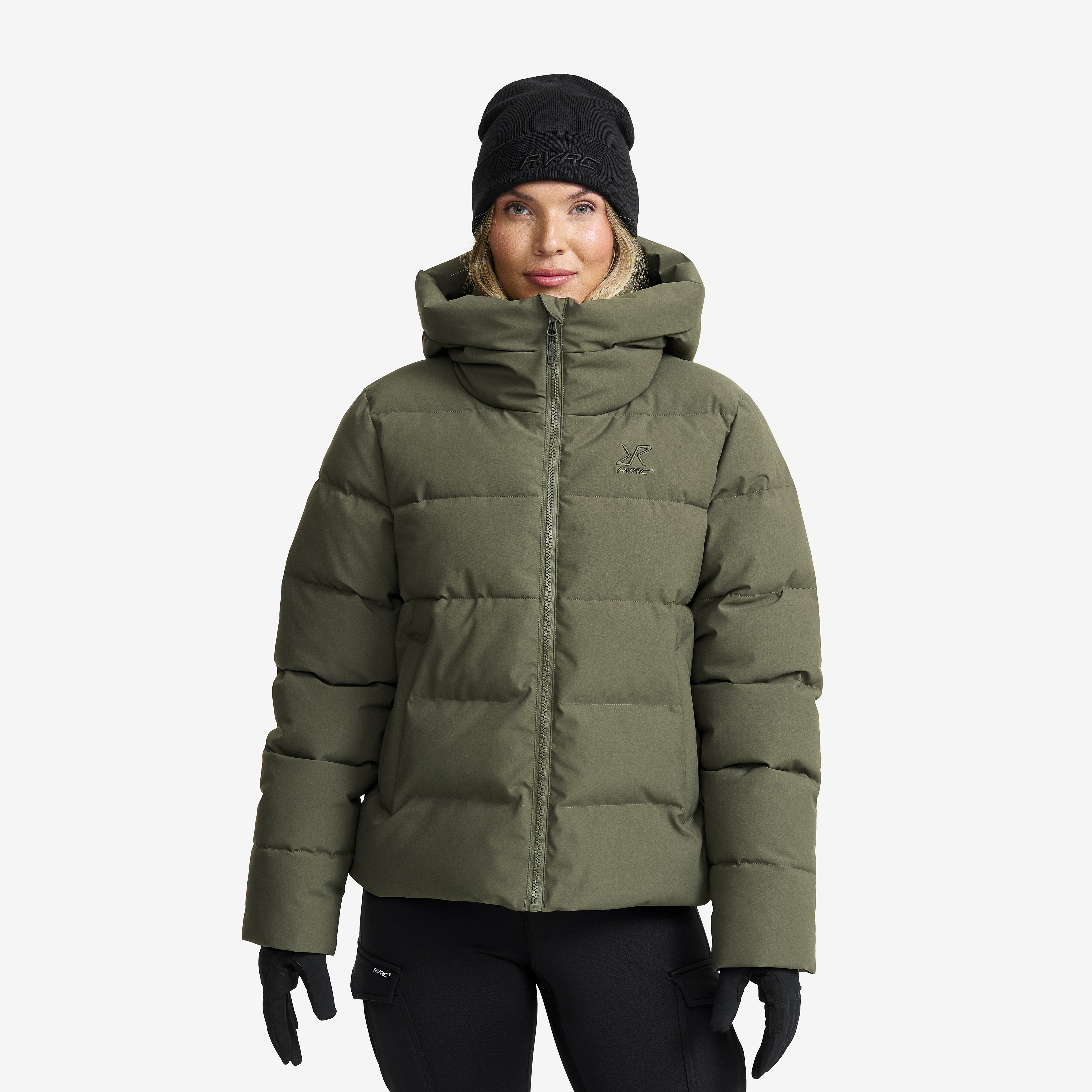 Voight Puffer Jacket Dam Kambaba Green, :2XL