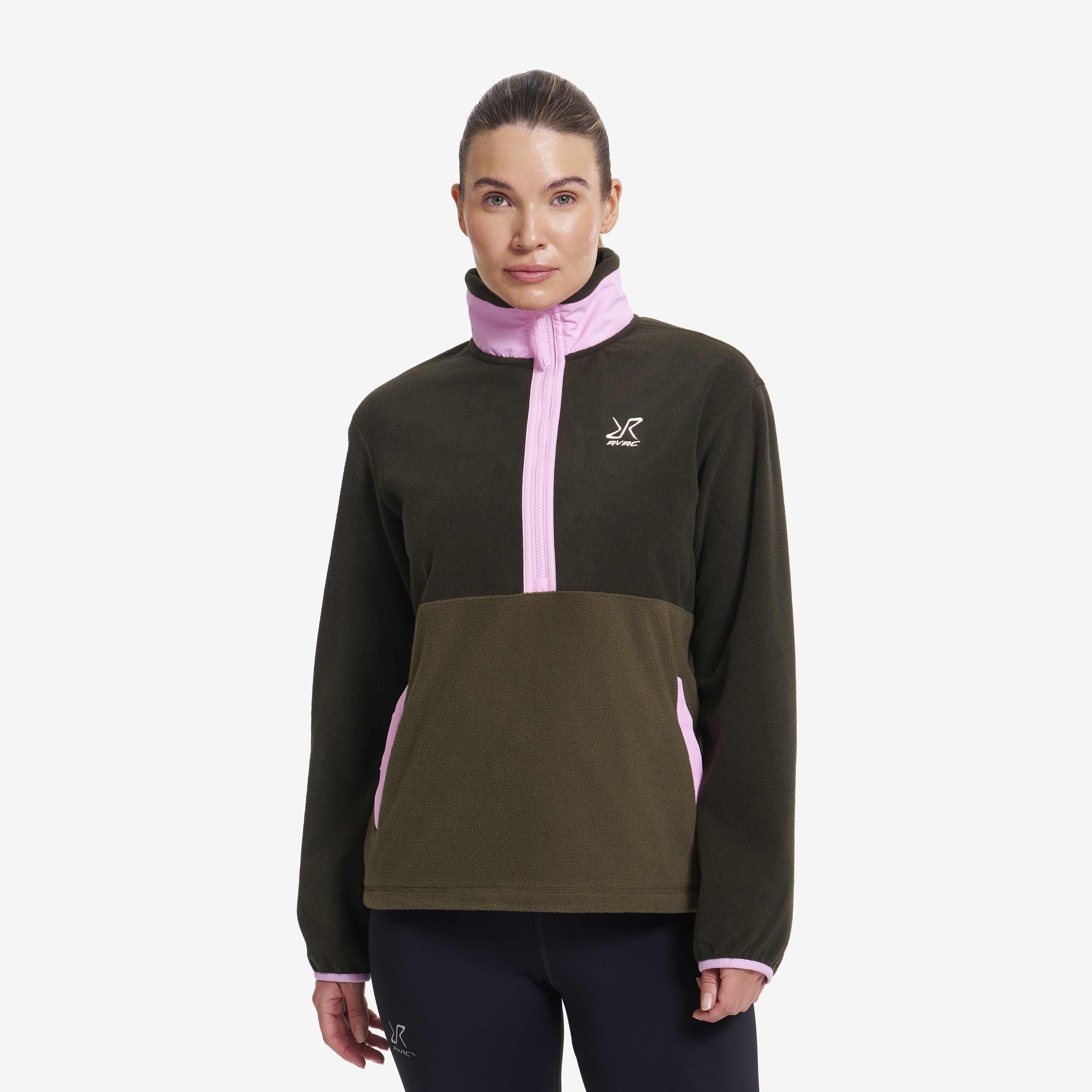 Woodland Half-zip Fleece Dame Forest Night/Kalamata, Størrelse:2XL - Dame > Overdele > Fleece & Midlayers