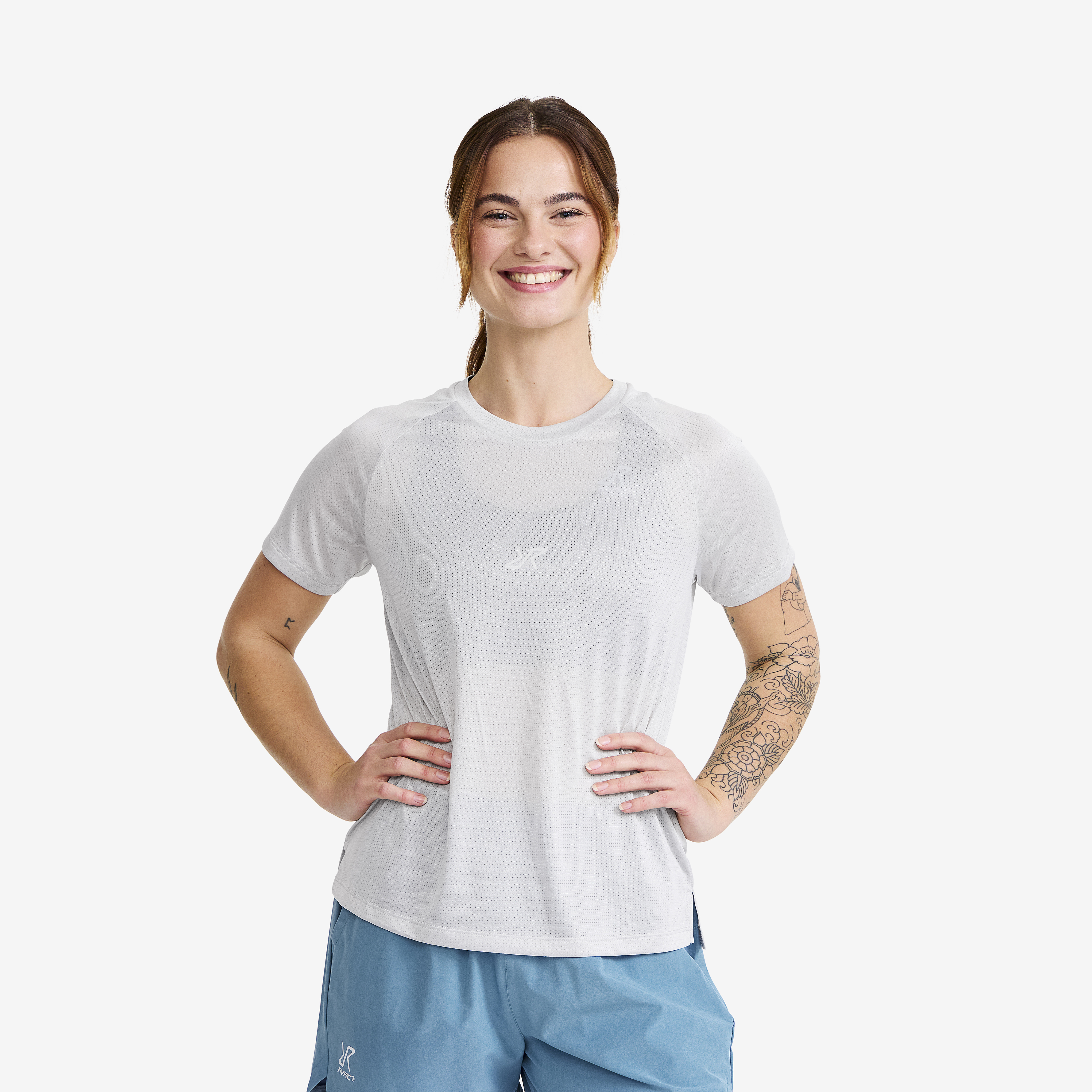 Intensity Light Crew Neck T-shirt Vapor Blue Donna,