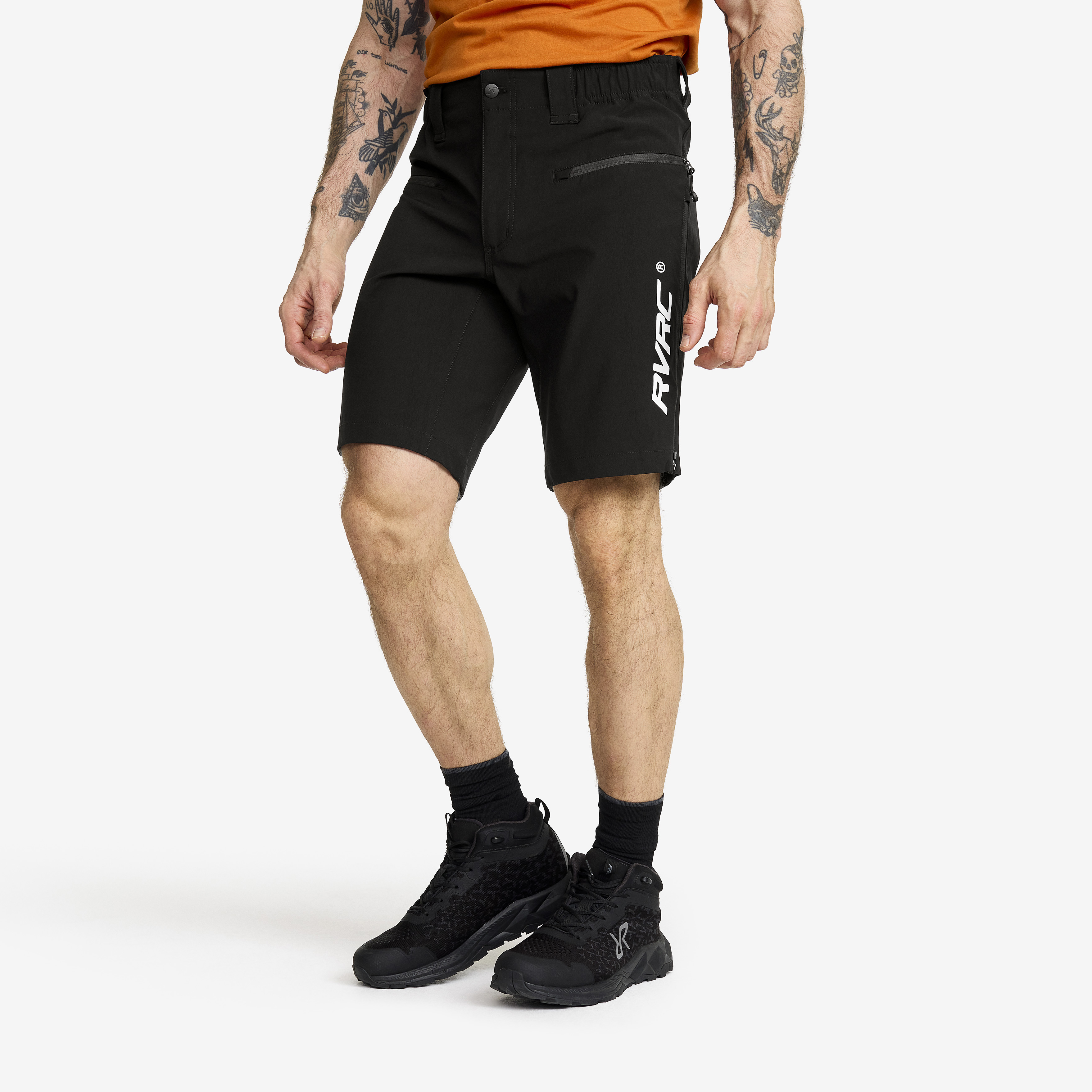 Trail Pro Shorts Miehet Black/White Koko:S – > Shortsit