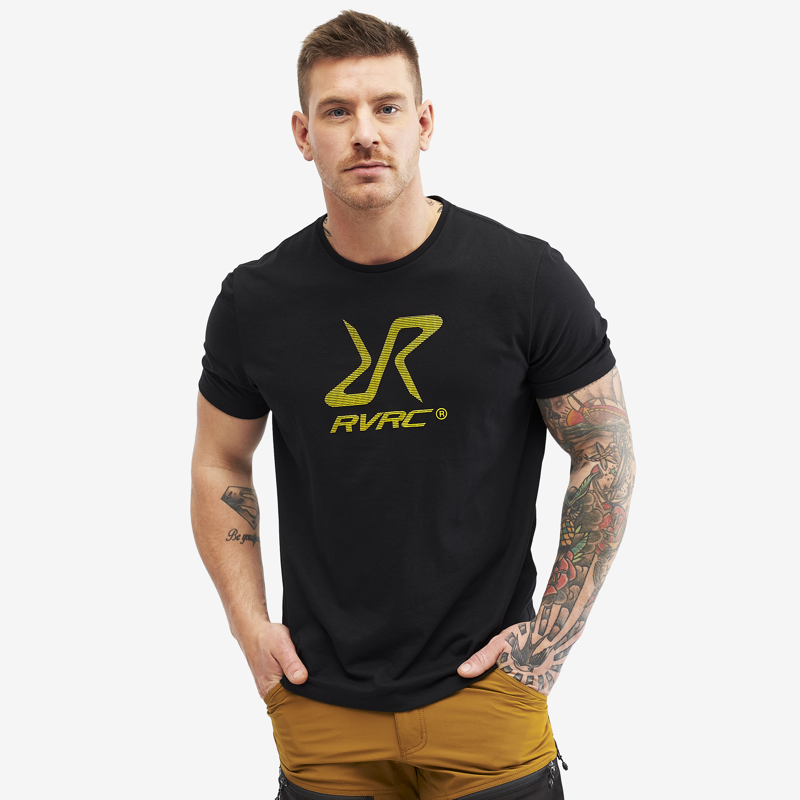 Nerd Tee – Herr – Black/Yellow Storlek:XS – Herr > Tröjor > T-shirts