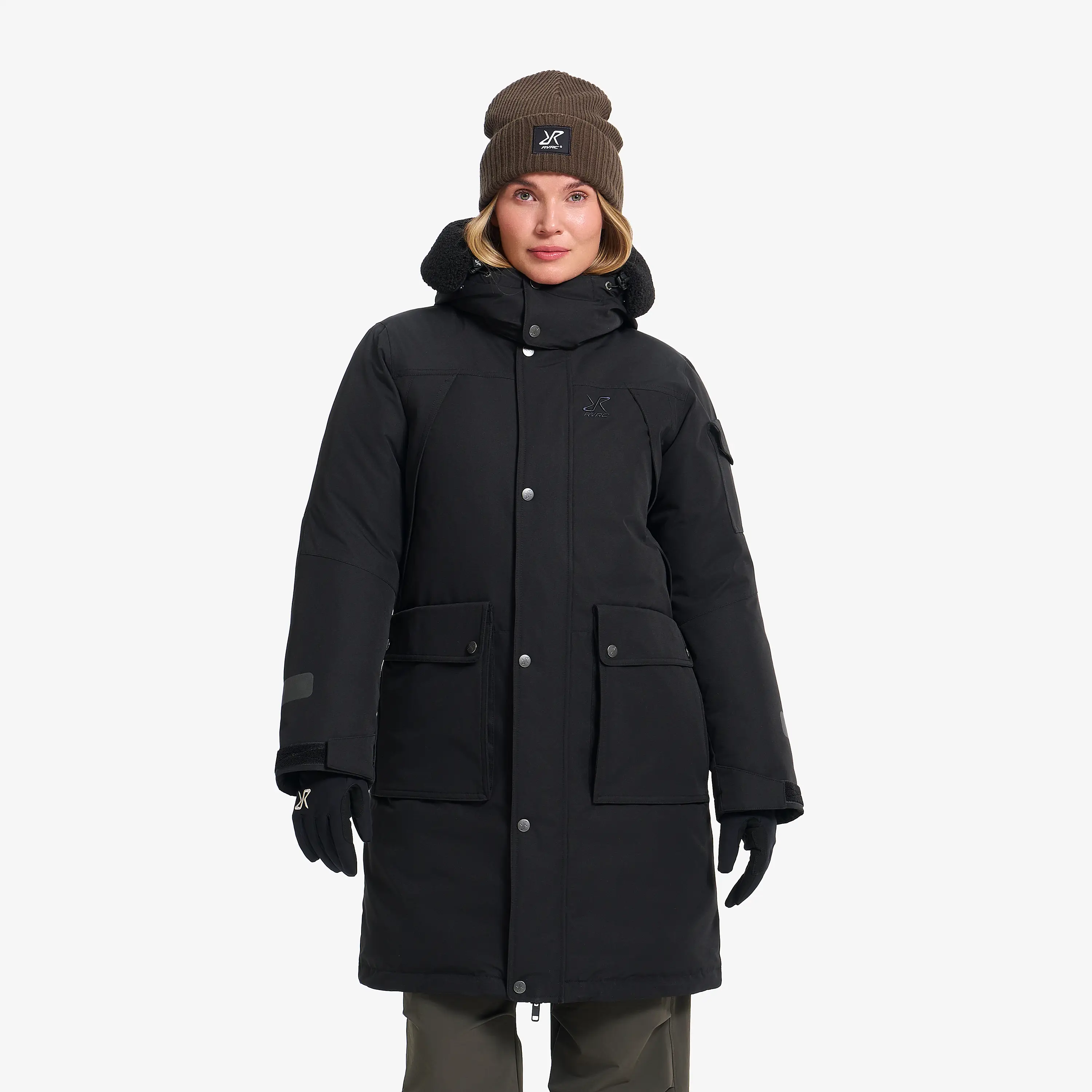 Tempest Insulated Parka Black Femme, 
