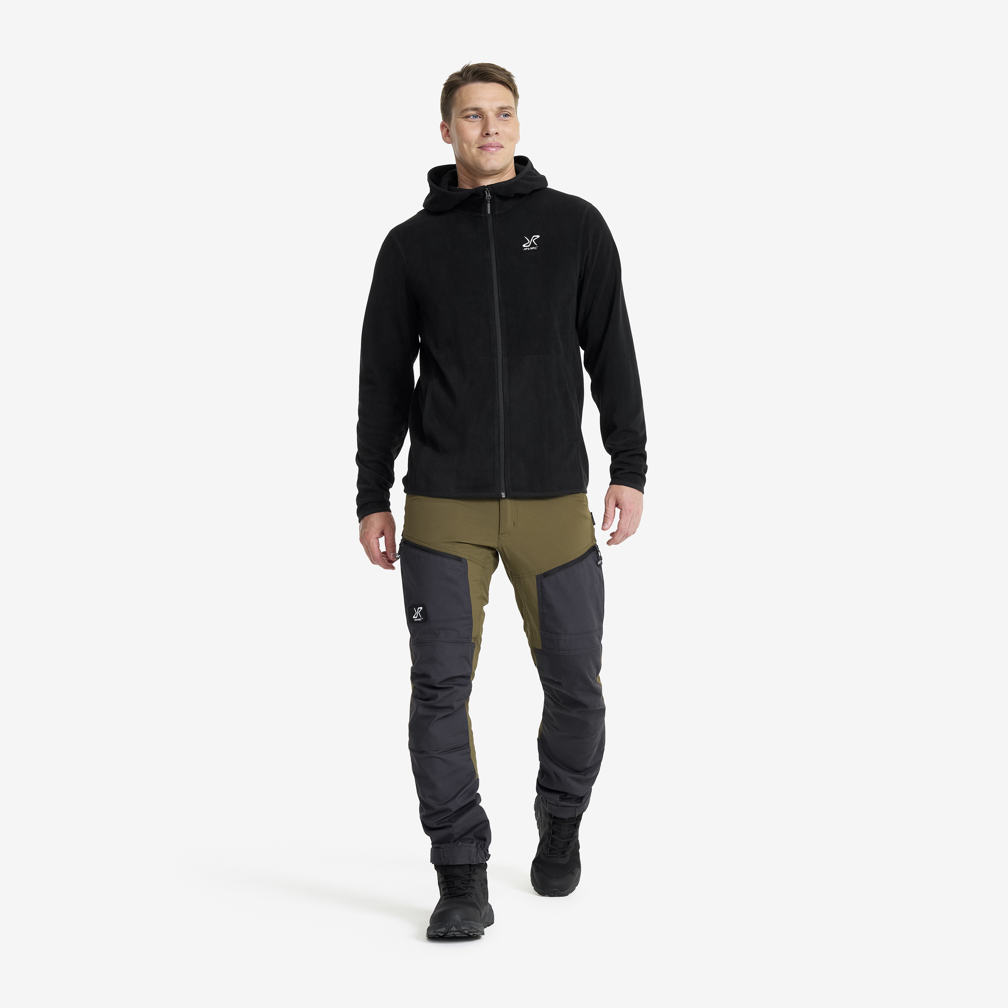 Sweat à Capuche Polaire RevolutionRace Hiker Pour Homme - Léger, Extensible, Évacuation D'Humidité