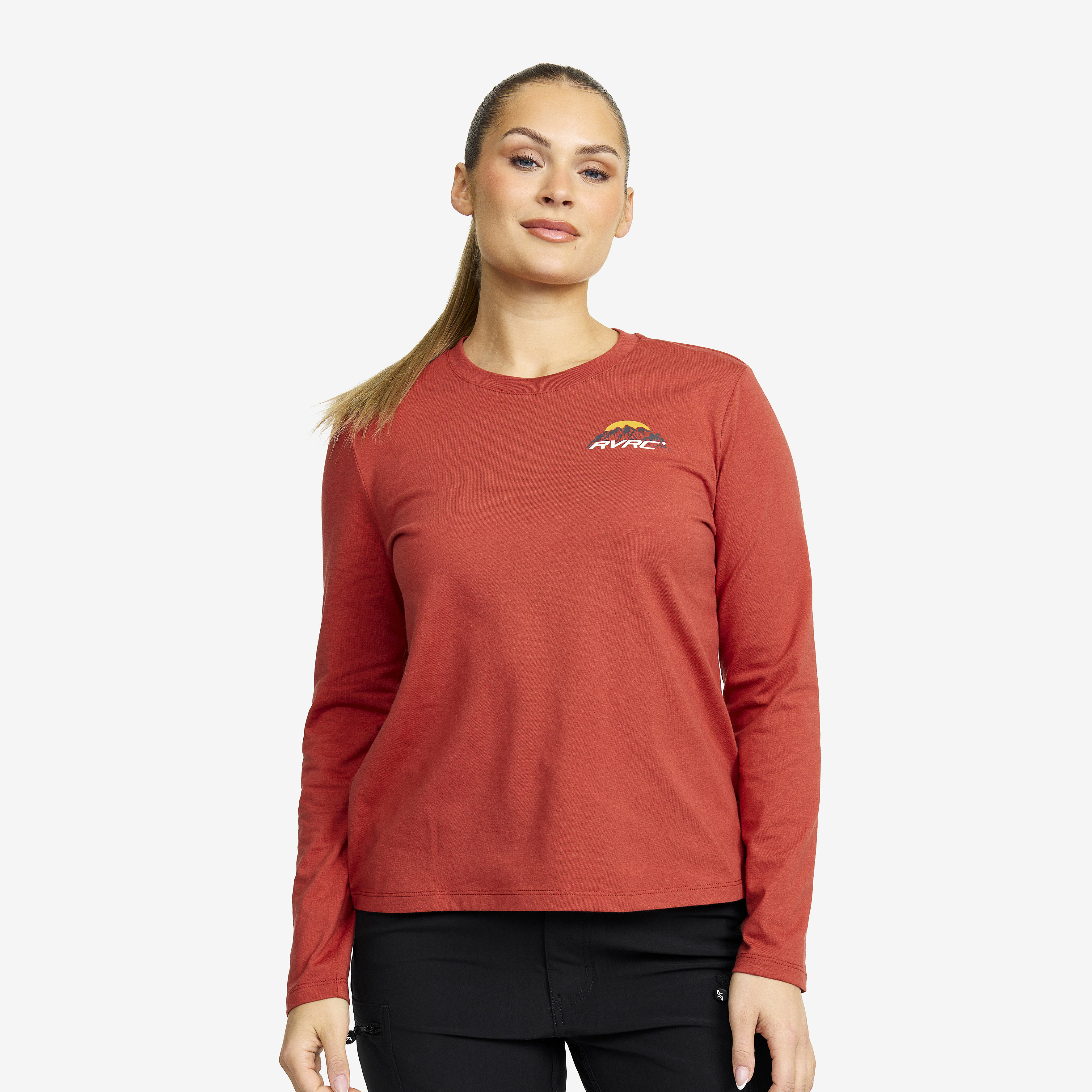 Easy Mountain Long-sleeved T-shirt Cinnabar Women