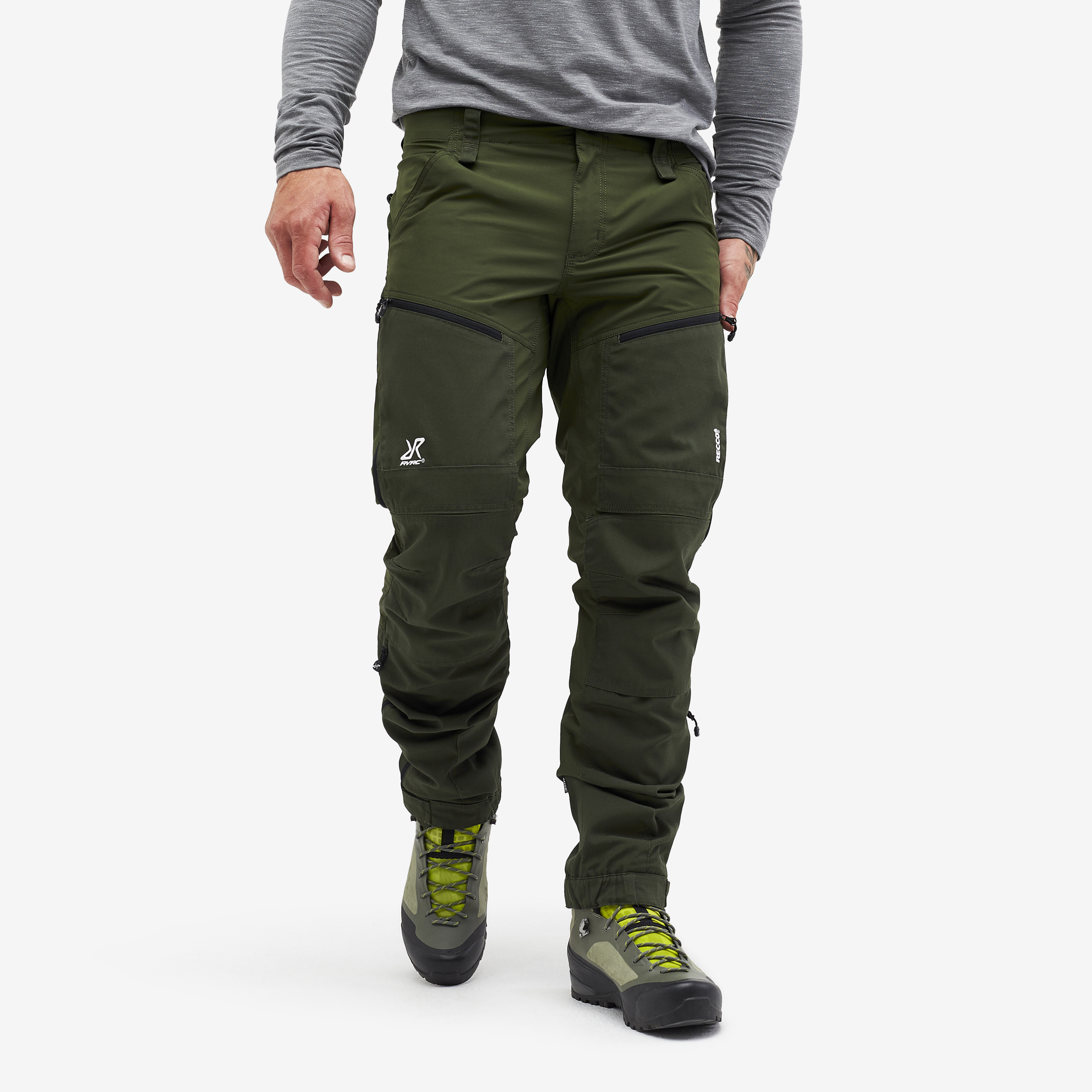 RVRC GP Pro Rescue turistické kalhoty pro muže v zelené barvě