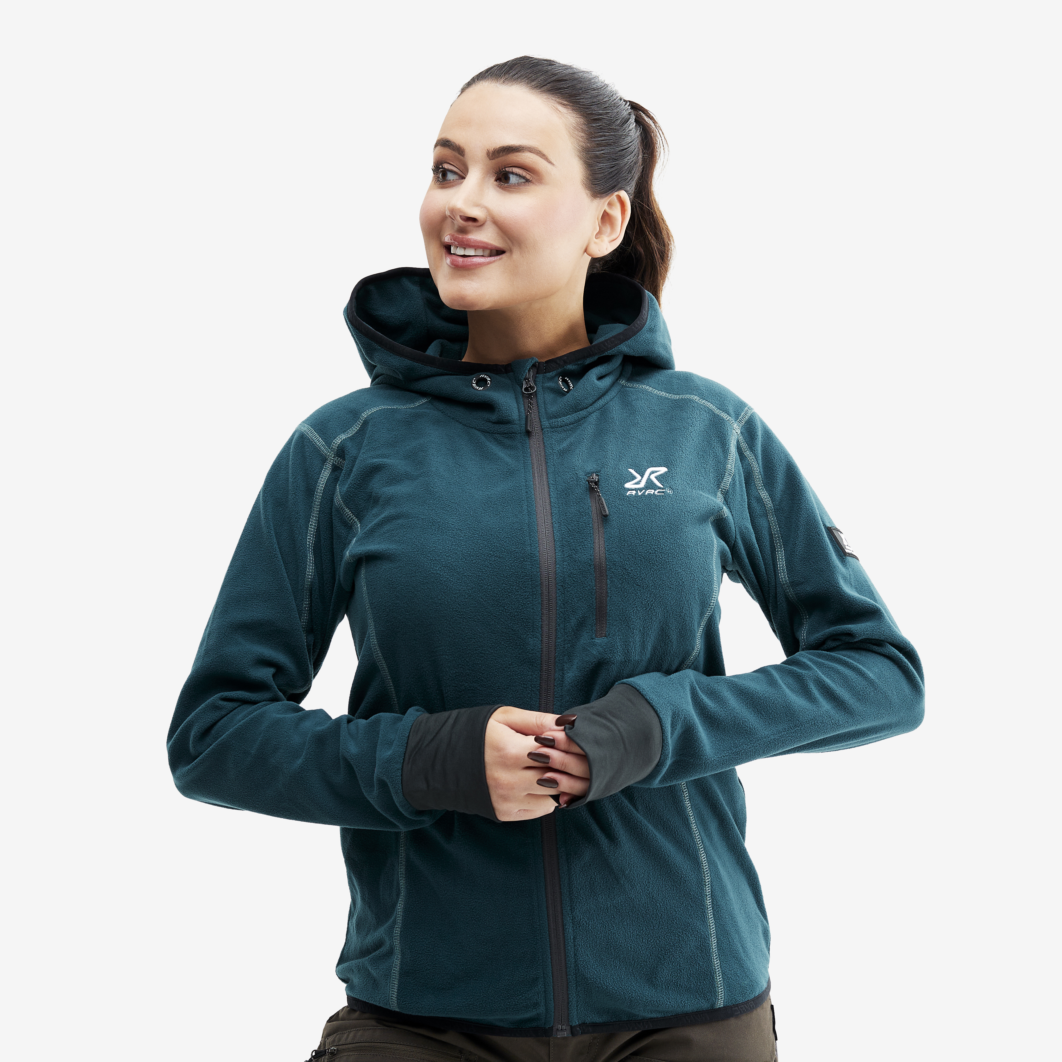 Trekker Hoodie Women Teal RevolutionRace