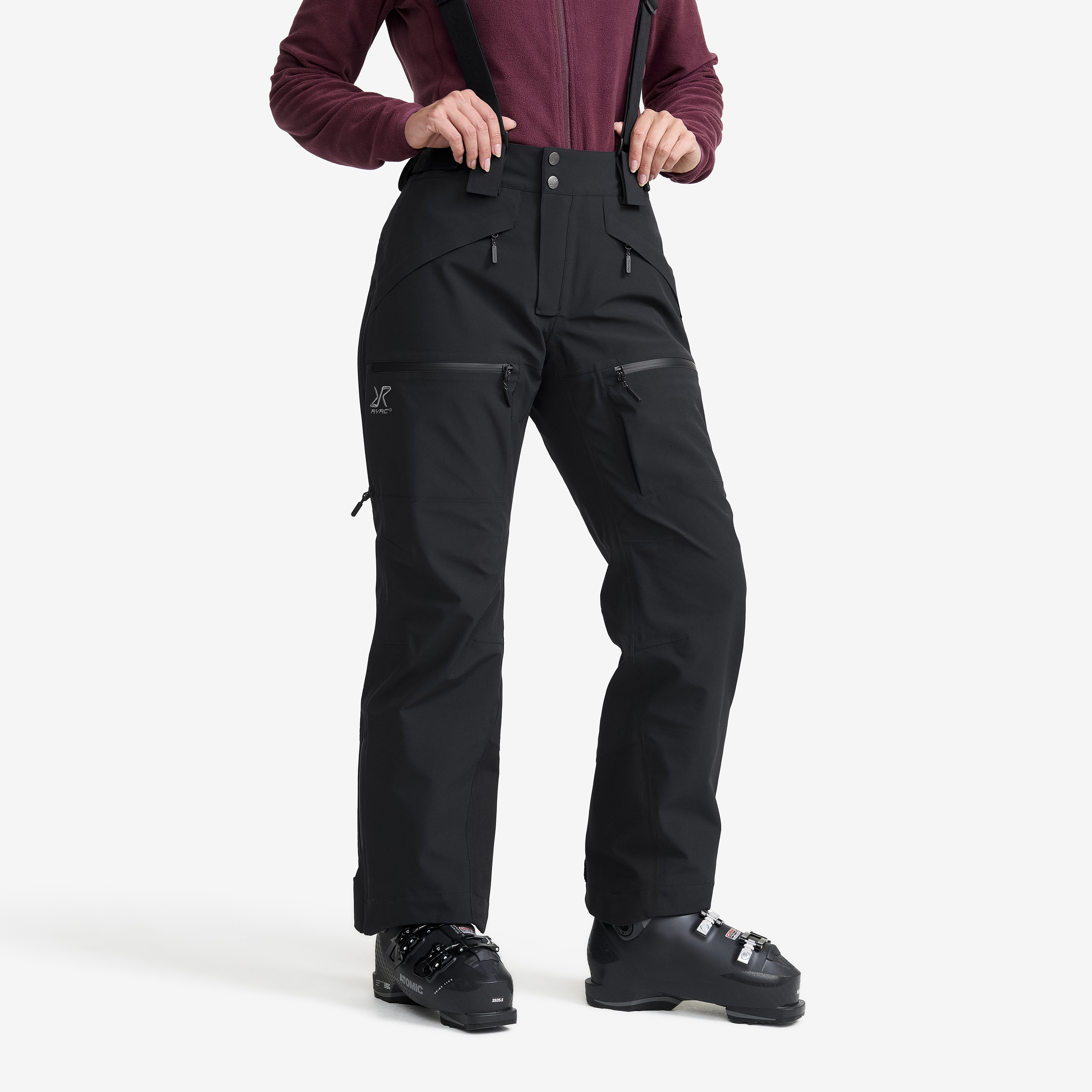 Atlas 3L Ski Pants Black Dame,