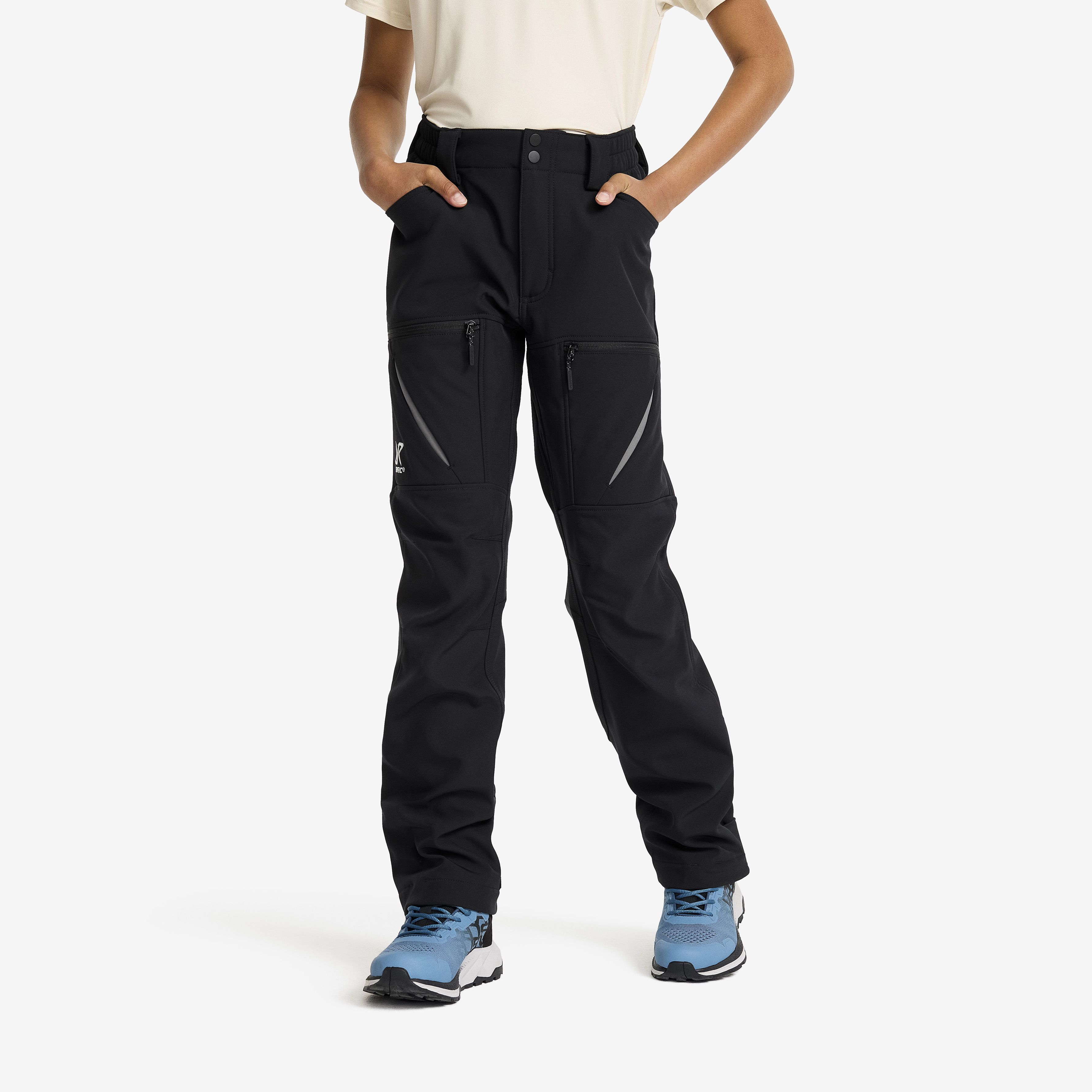 Hiball Softshell Pants Teens Black RevolutionRace