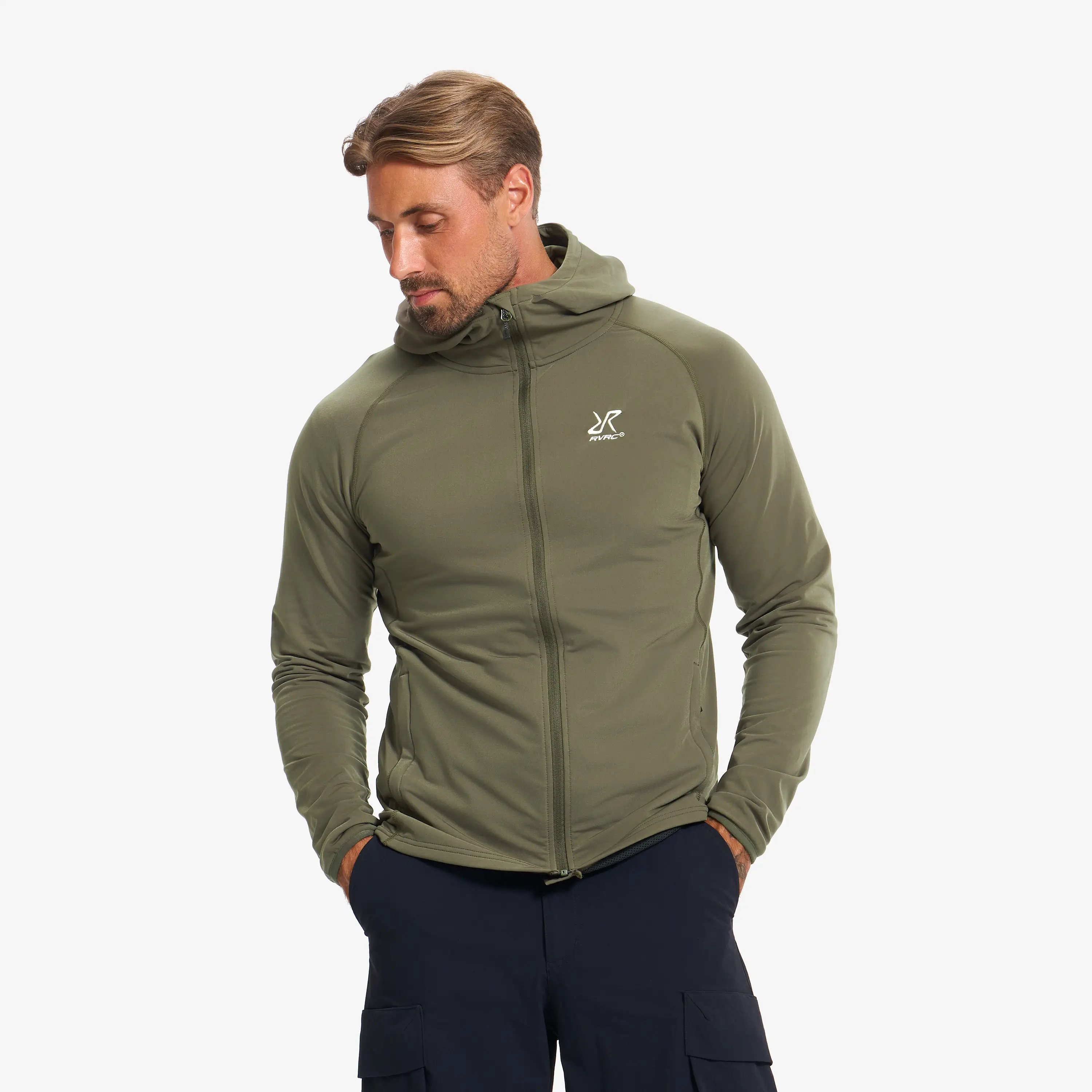 Evolution Light Stretch Fleece Hoodie Forest Night Meestele, 