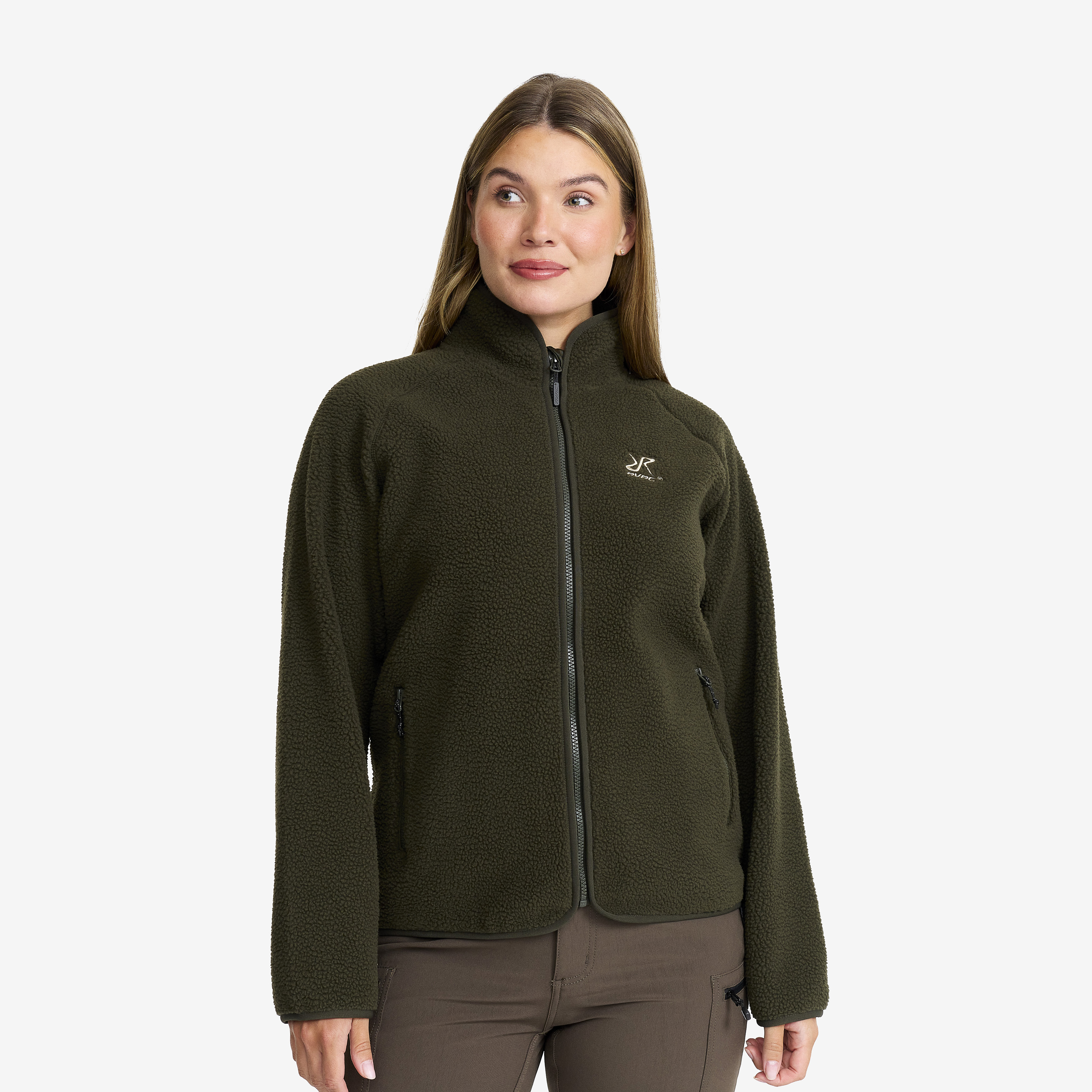 Canyon Full-zip Pile Fleece Forest Night Dame