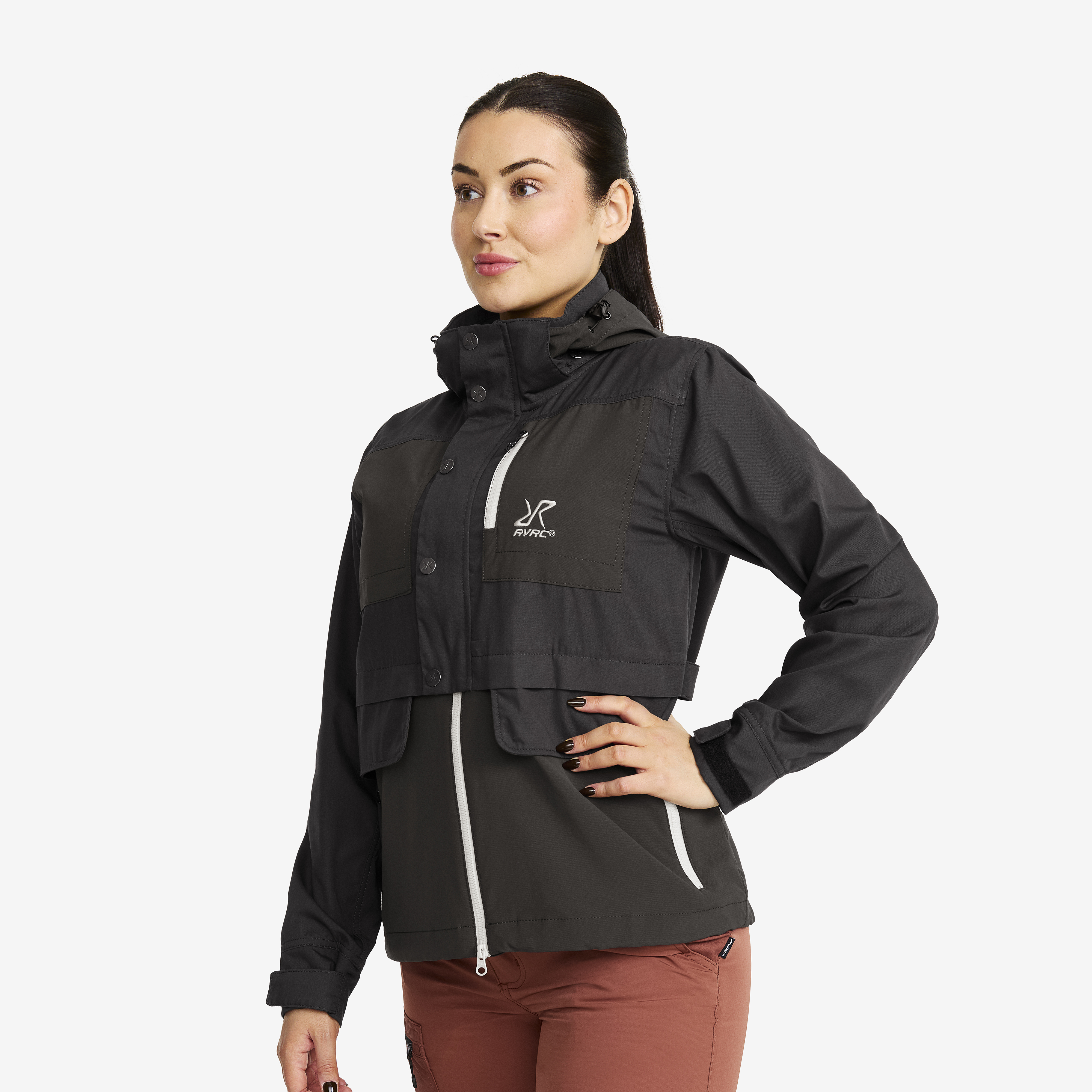 Rambler Lightweight Pro Jacket Anthracite/Oatmeal Damen,